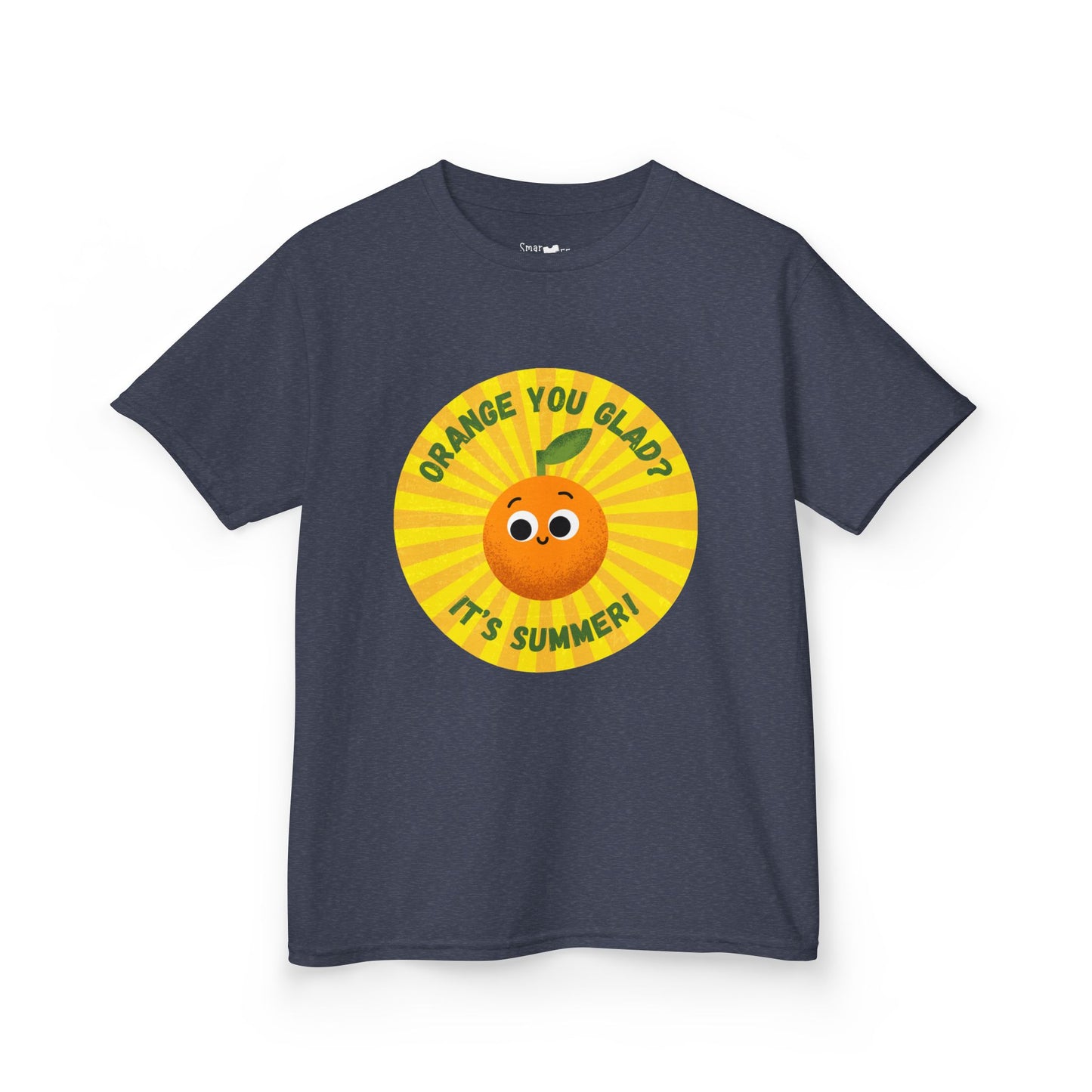 Kids Summer Tee with Fun Orange Design | Cute Tees for Kids, Summer Apparel, Casual Wear, Gift for Birthdays, Seasonal Vibes