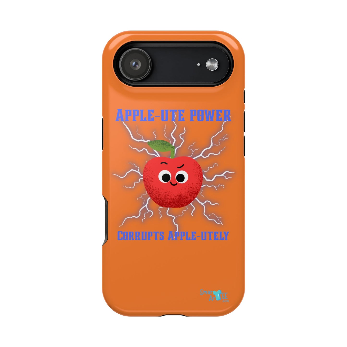Impact-Resistant Phone Case with Apple Power Design, Cute Phone Protector, Funky Gift for Teens, Fun Accessory, Vibrant Tech Case