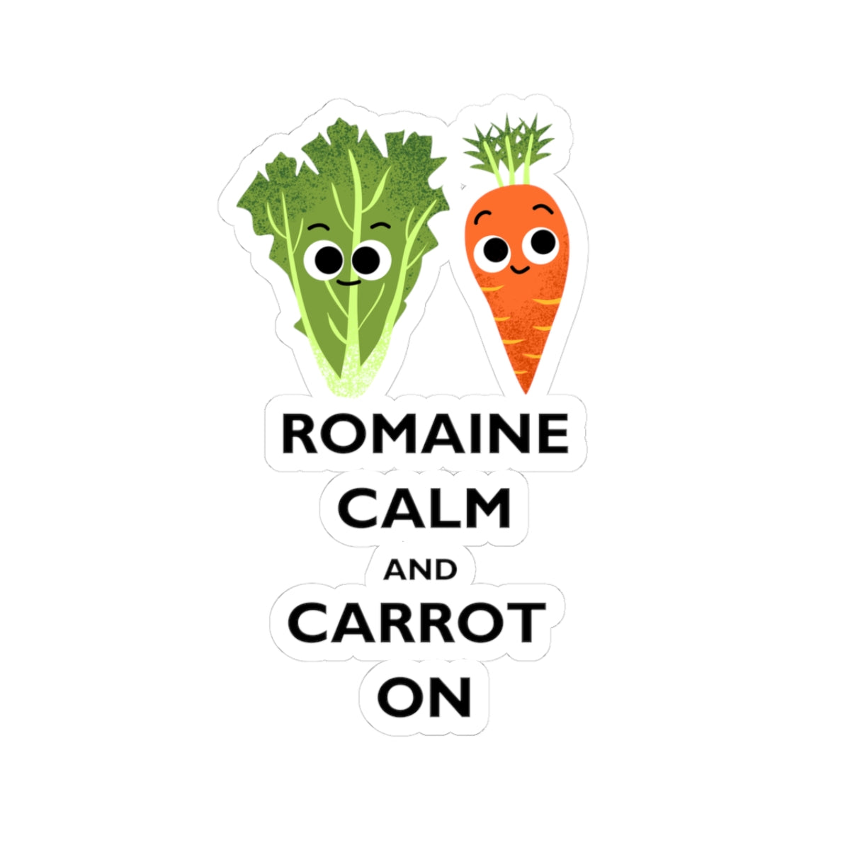 Playful Vegetable Kiss-Cut Stickers - Fun Kitchen Decor, Cute Pun Sticker, Home Office, Party Favors, Motivational Gifts
