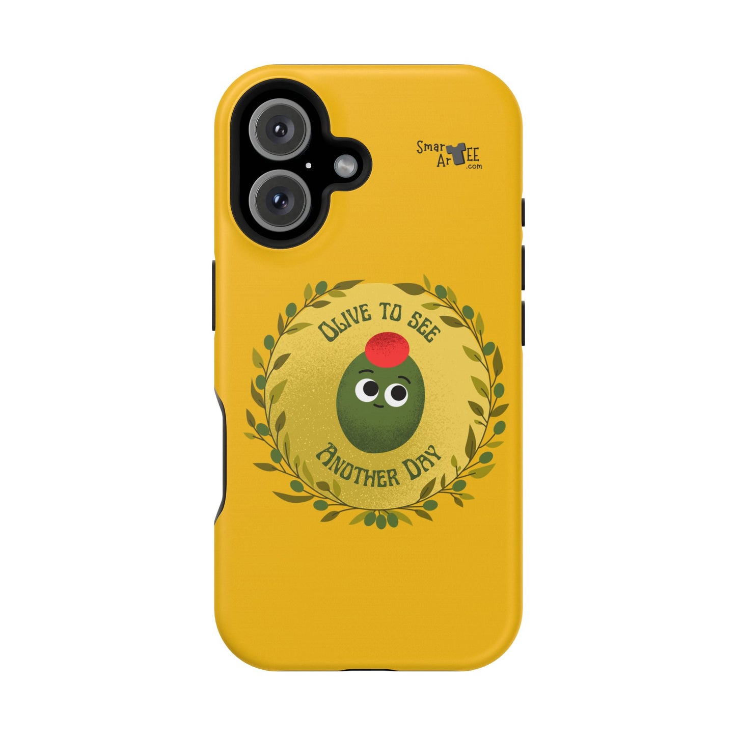 Cute Olive Phone Case, Impact-Resistant Phone Cover, Great Gift for All Ages, Trendy Cell Case, Fun Phone Accessory, Unique Olive Design