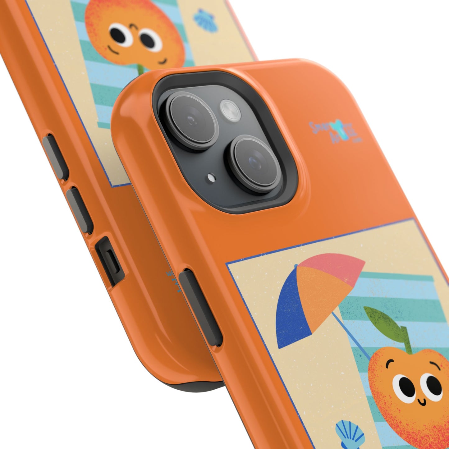Cute Life's a Peach Phone Case, Impact-Resistant Cell Phone Cover, Summer Accessory, Gift for Fruit Lovers, Beach Vibes