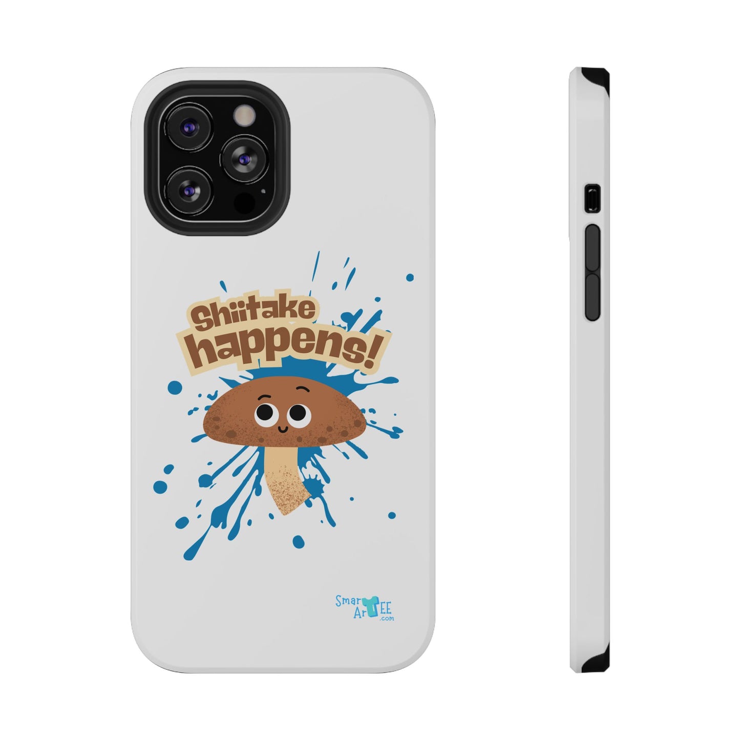 Shiitake Happens Phone Cases, Impact-Resistant Case, Funny Mushroom Case, Quirky Protection for Smartphone, Playful Accessory
