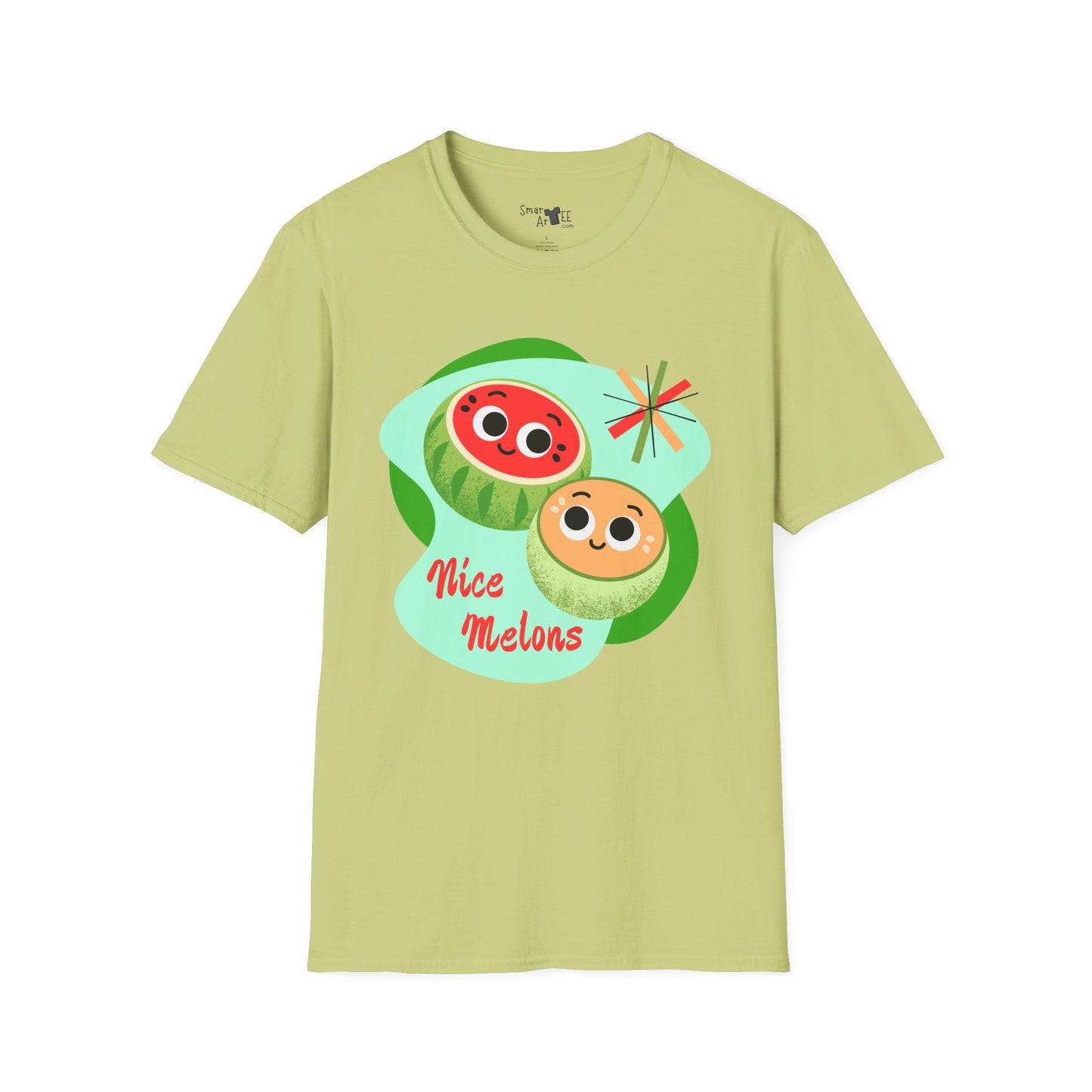 Cute & Fun 'Nice Melons' Unisex Softstyle T-Shirt - Perfect for Summer Vibes & Fruit Lovers, Great Gift Idea