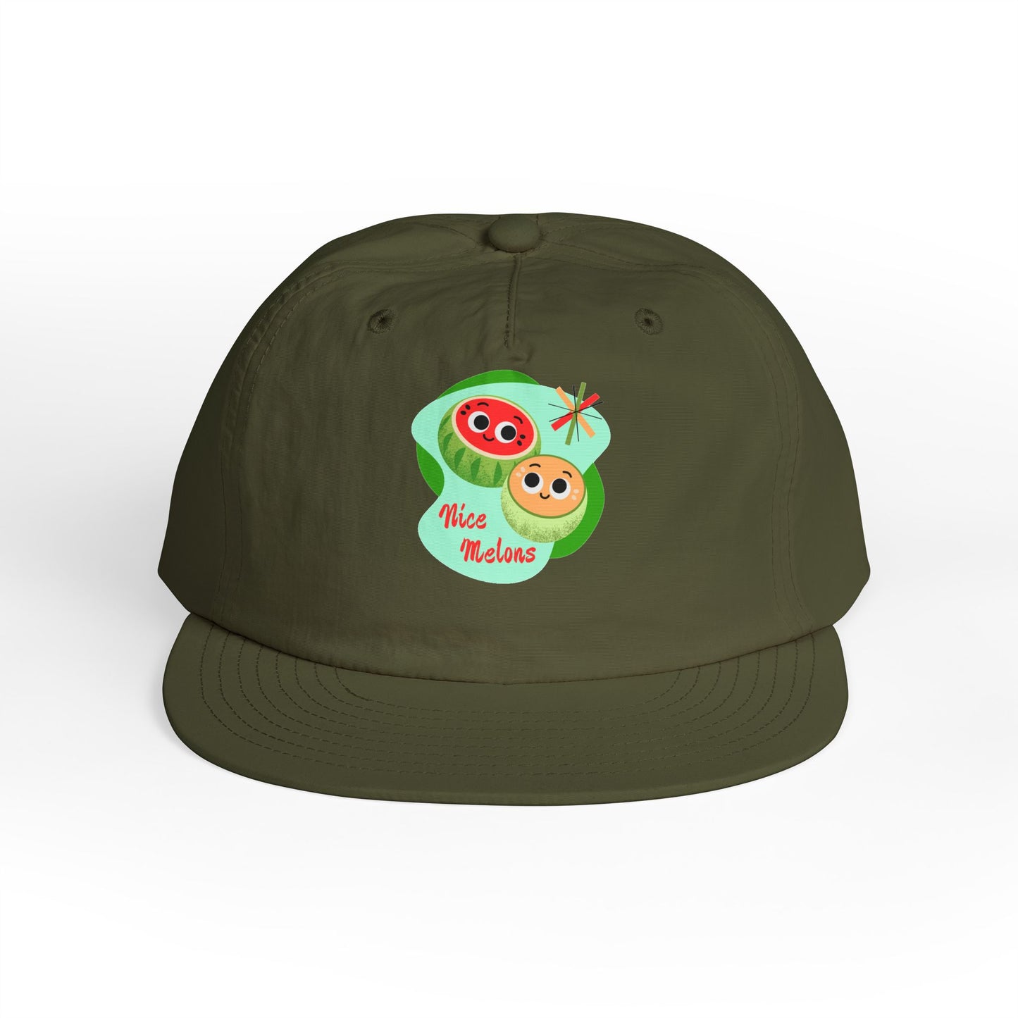 Cute Surf Cap, Summer Hat, Beach Cap, Funny Cap, Gift for Surfers, Nice Melons Graphic