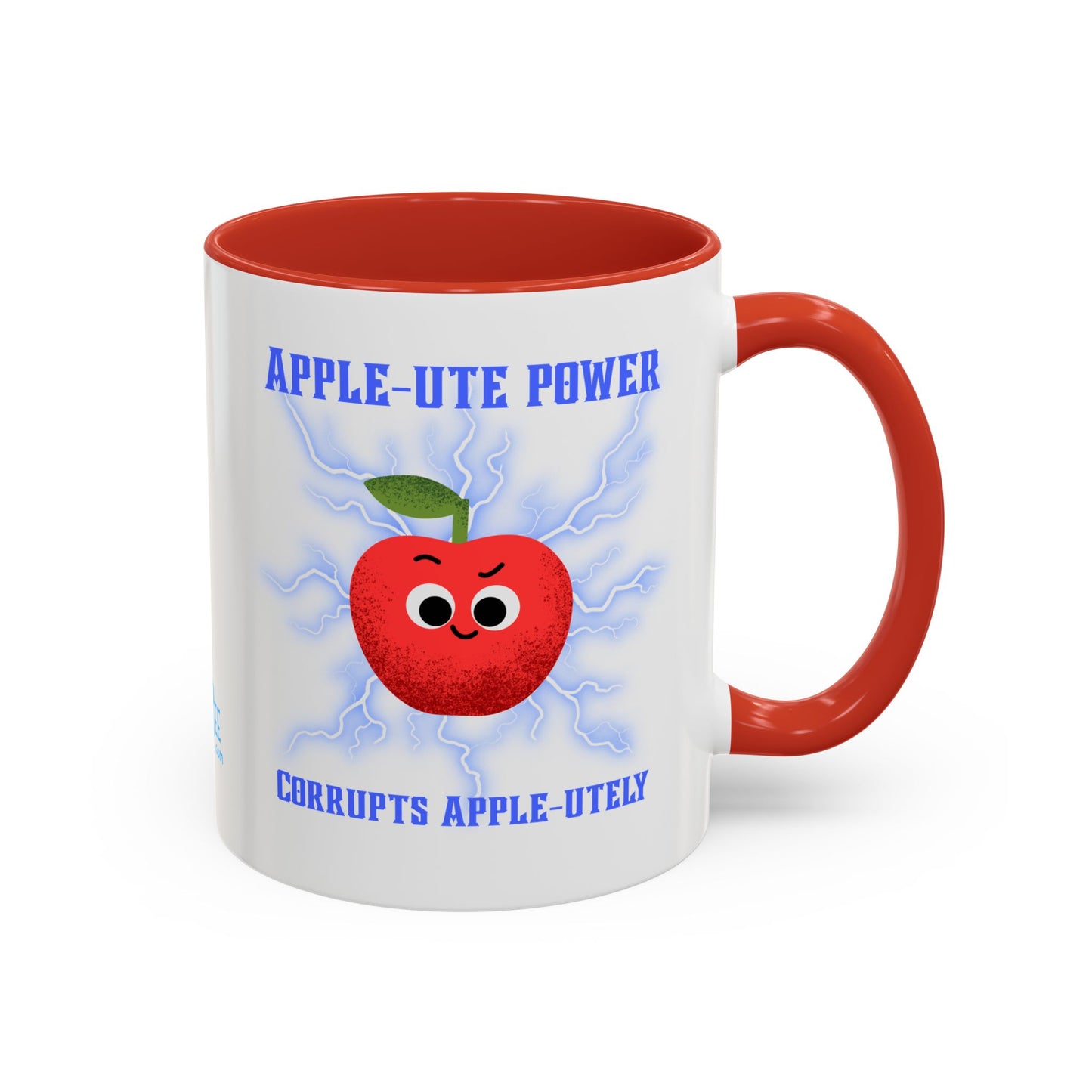 Whimsical Coffee Mug, Fun Apple-Themed Gift, Cute Kitchen Decor, Quirky Drinkware, Perfect for Teachers and Friends