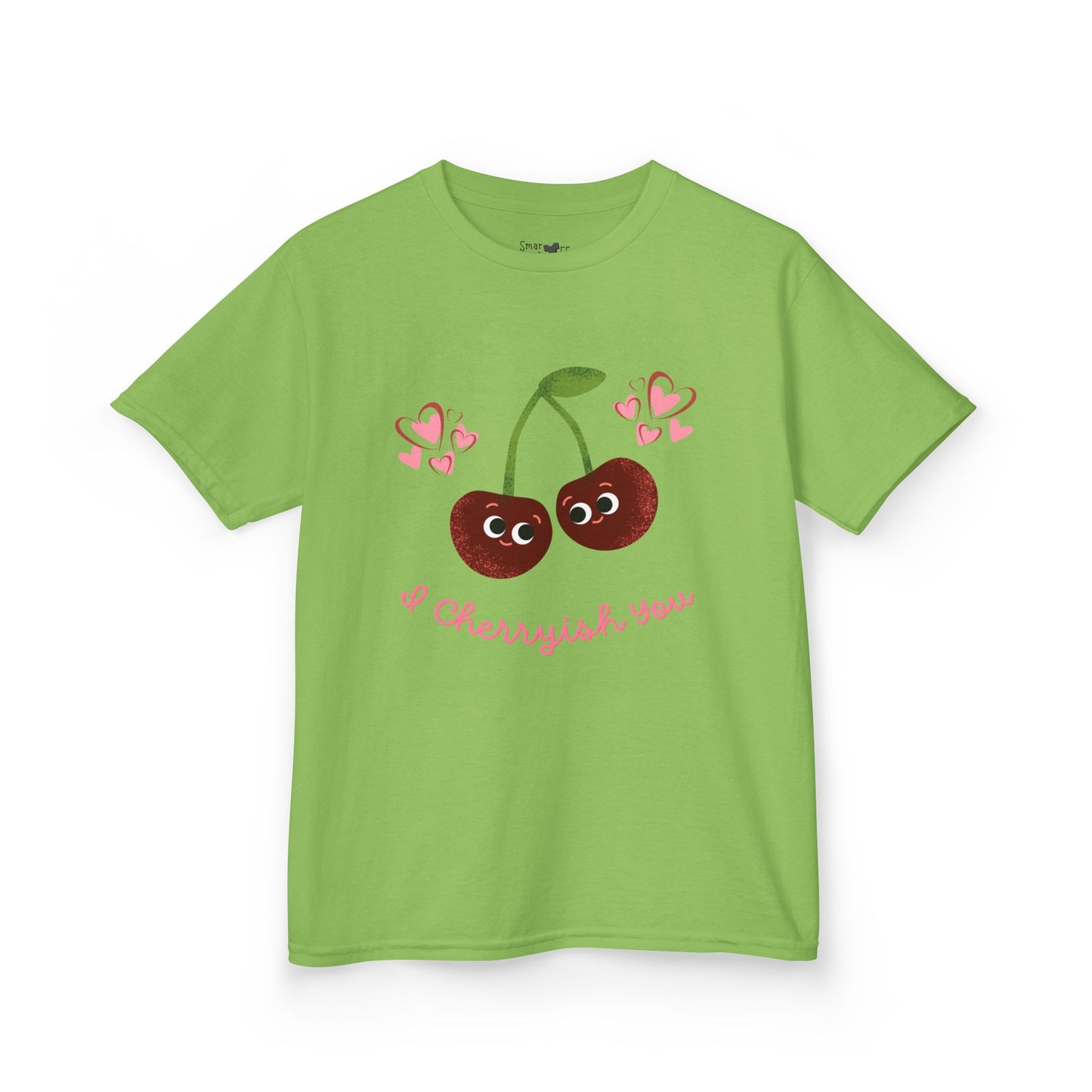 Cute Kids Cherry Shirt: I Cherish You Funny Pun Tee, Valentine's Gift, Birthday Outfit, Playful Everyday Wear, Soft Cotton Tee