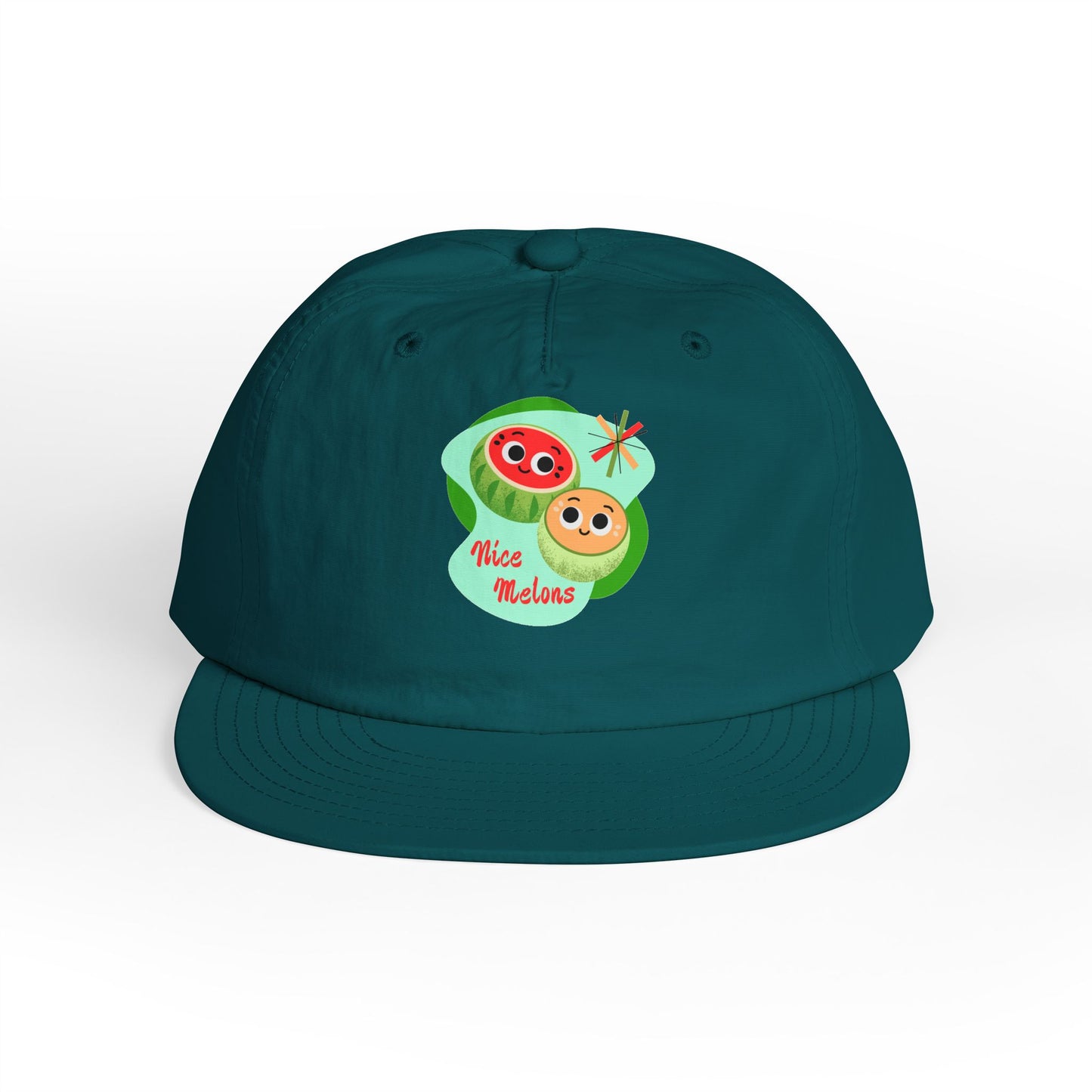 Cute Surf Cap, Summer Hat, Beach Cap, Funny Cap, Gift for Surfers, Nice Melons Graphic