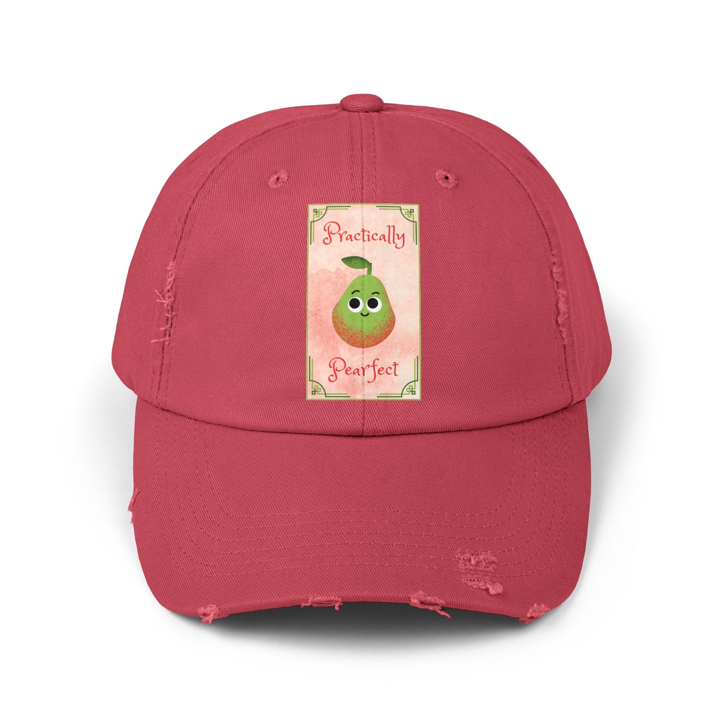 Practically Perfect Distressed Cap, Cute Casual Hats, Gift for Friends, Stylish Accessories, Everyday Wear