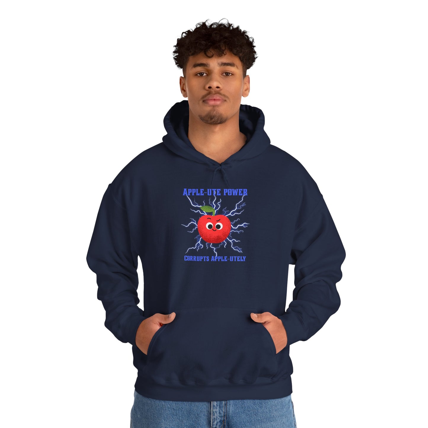 Apple Eye Power Unisex Hoodie - Fun Gift for Apple Lovers, Casual Wear, Fall Fashion, Eco-Friendly Hoodie, Cute Gift Idea