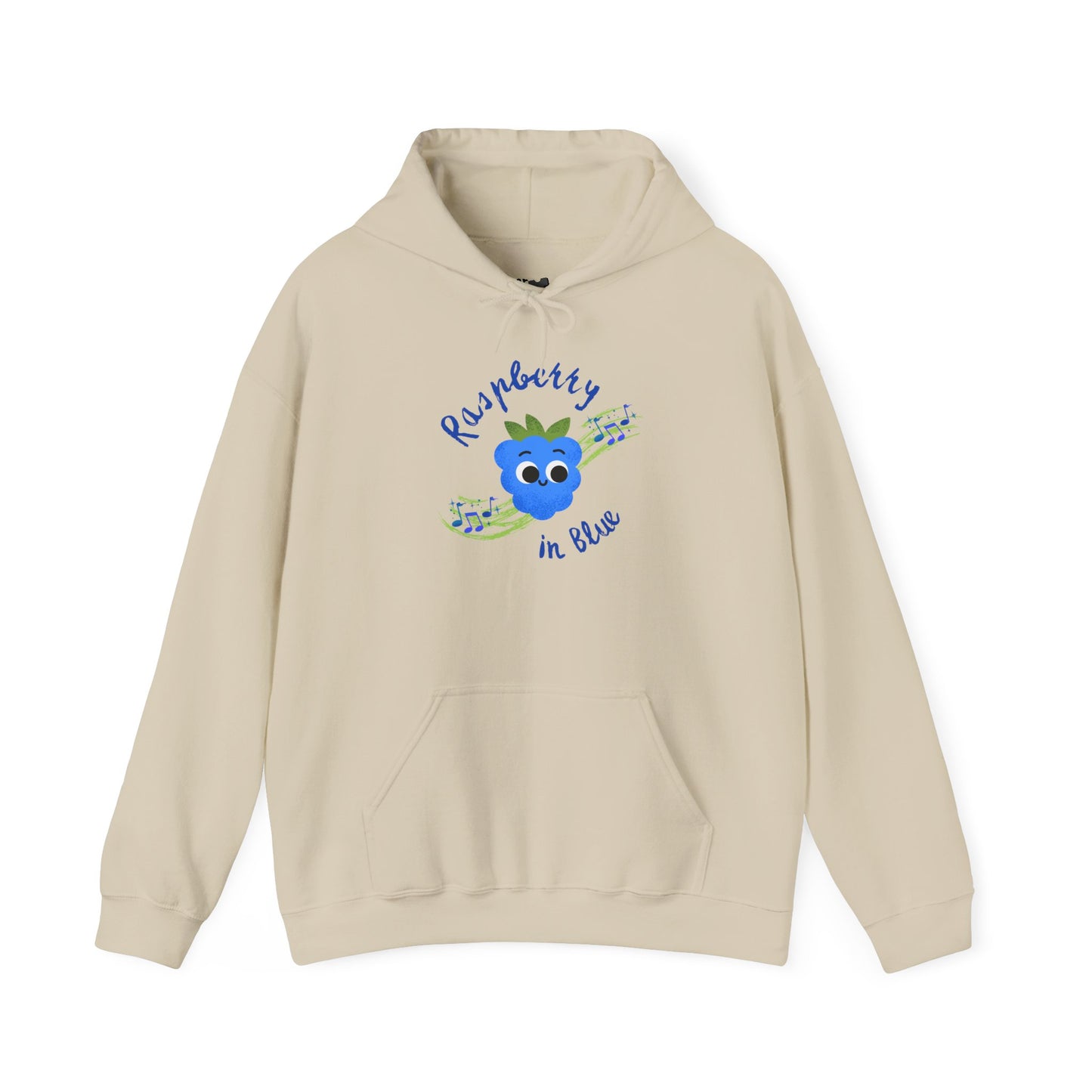 Whimsical Rhapsody in Blue Pun Hoodie - Cozy Unisex Pullover, Great Gift Idea, Cute Pullover, Colorful Hoodie, Fun Casual Wear