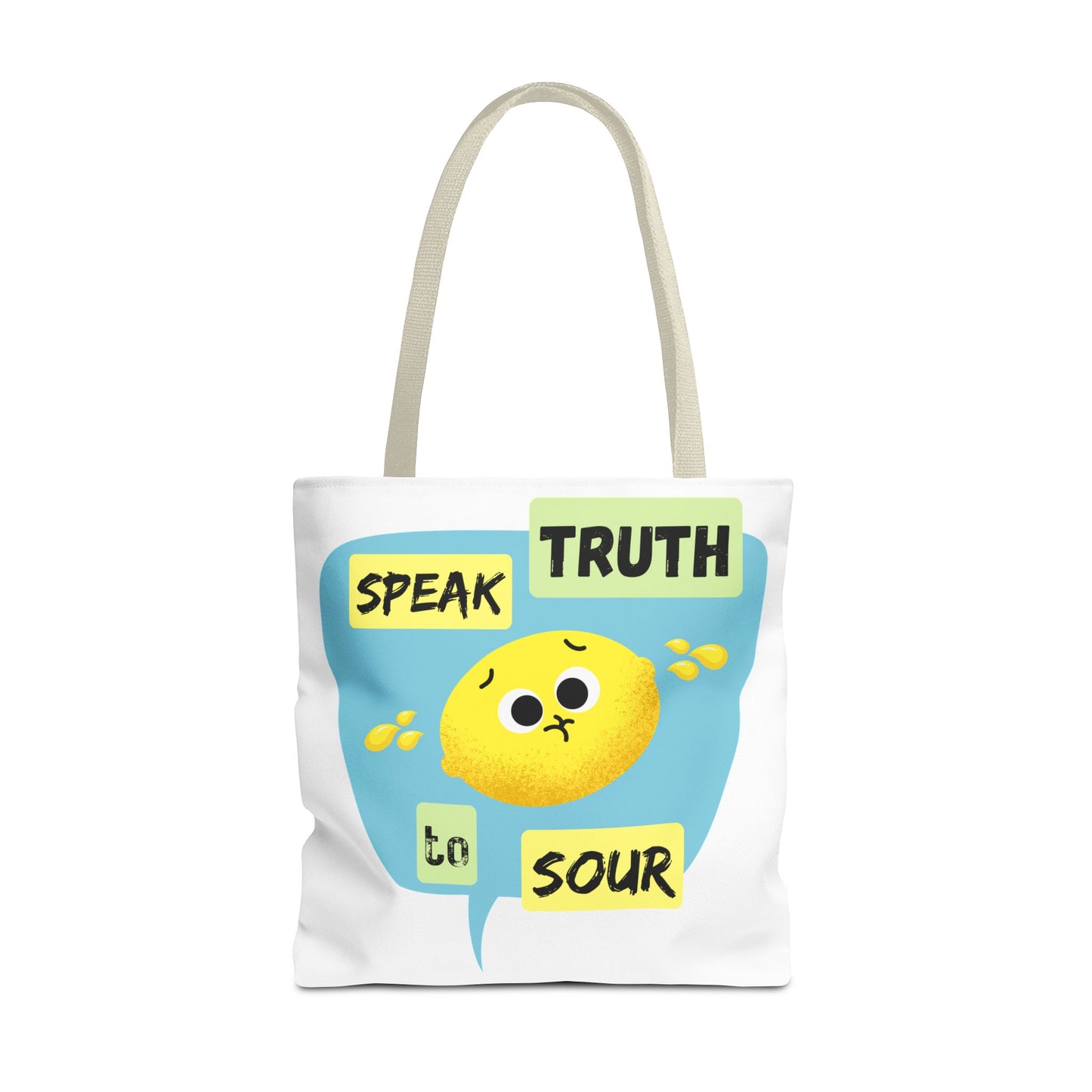 Cheerful Tote Bag with Motivational Quote, Perfect Gift for Friends, Essential Everyday Bag, Inspirational Gift, Fun Shopping Bag