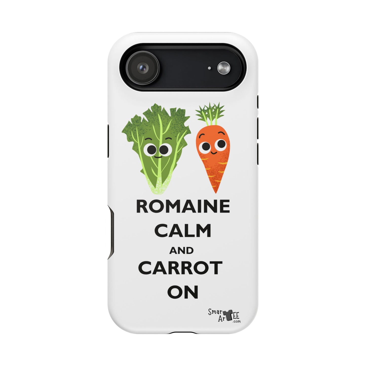 Cute Vegetable Pun Phone Caseca – Romaine Calm and Carrot On, Fun Gift, Kitchen Decor, Quirky, Culinary Passion