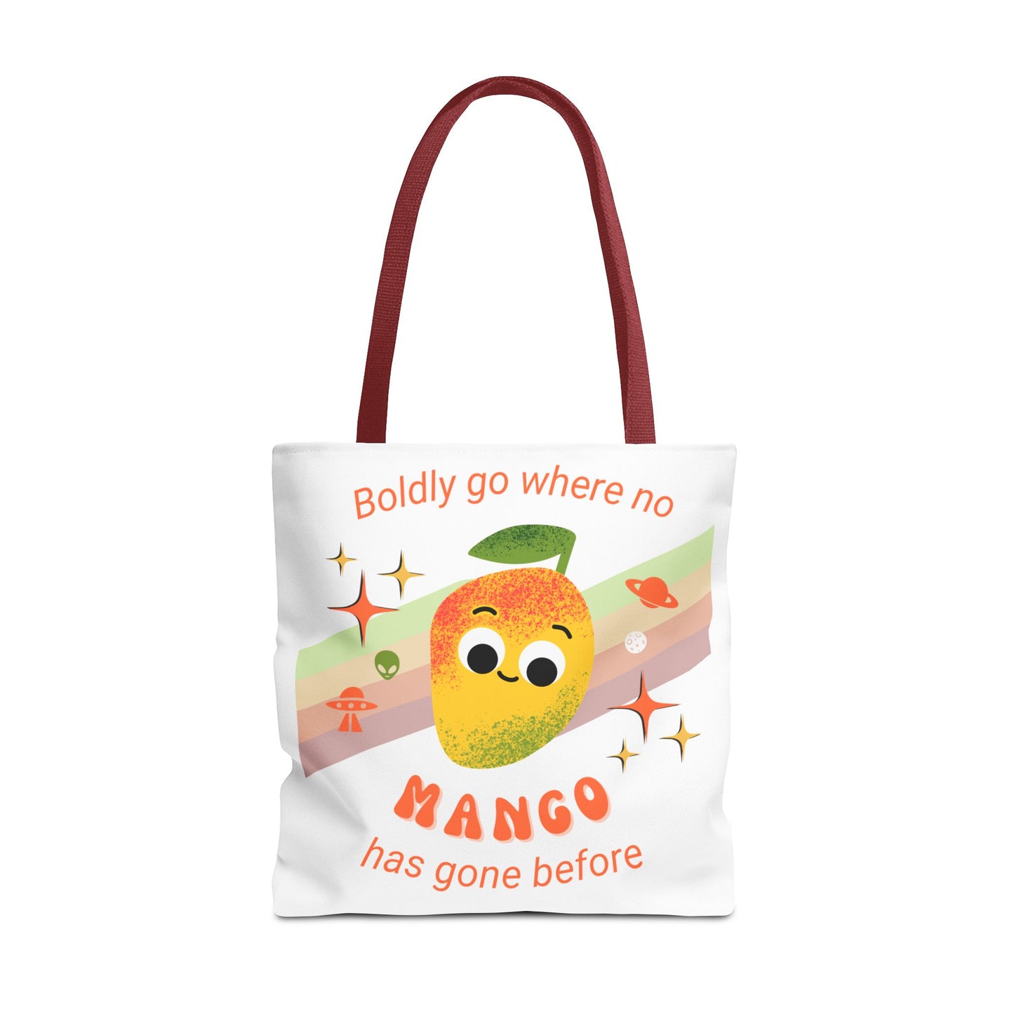 Playful Mango Tote Bag - Fun Fruit Carryall, Eco-Friendly Shopping Bag, Cute Beach Tote, Travel Bag, Gift for Fruit Lovers