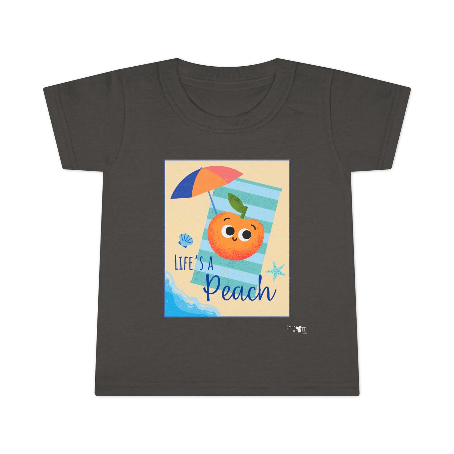 Toddler Summer Shirt - Life is a Peach Design, Cute Kids Tee, Beachwear, Summer Outfit, Family Vacation Shirt, Toddler Apparel