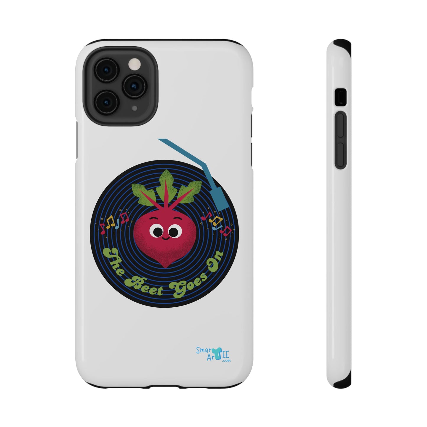 Fun Impact-Resistant Phone Cases - Unique Phone Accessories, Beet Pun Themed, Holiday Present