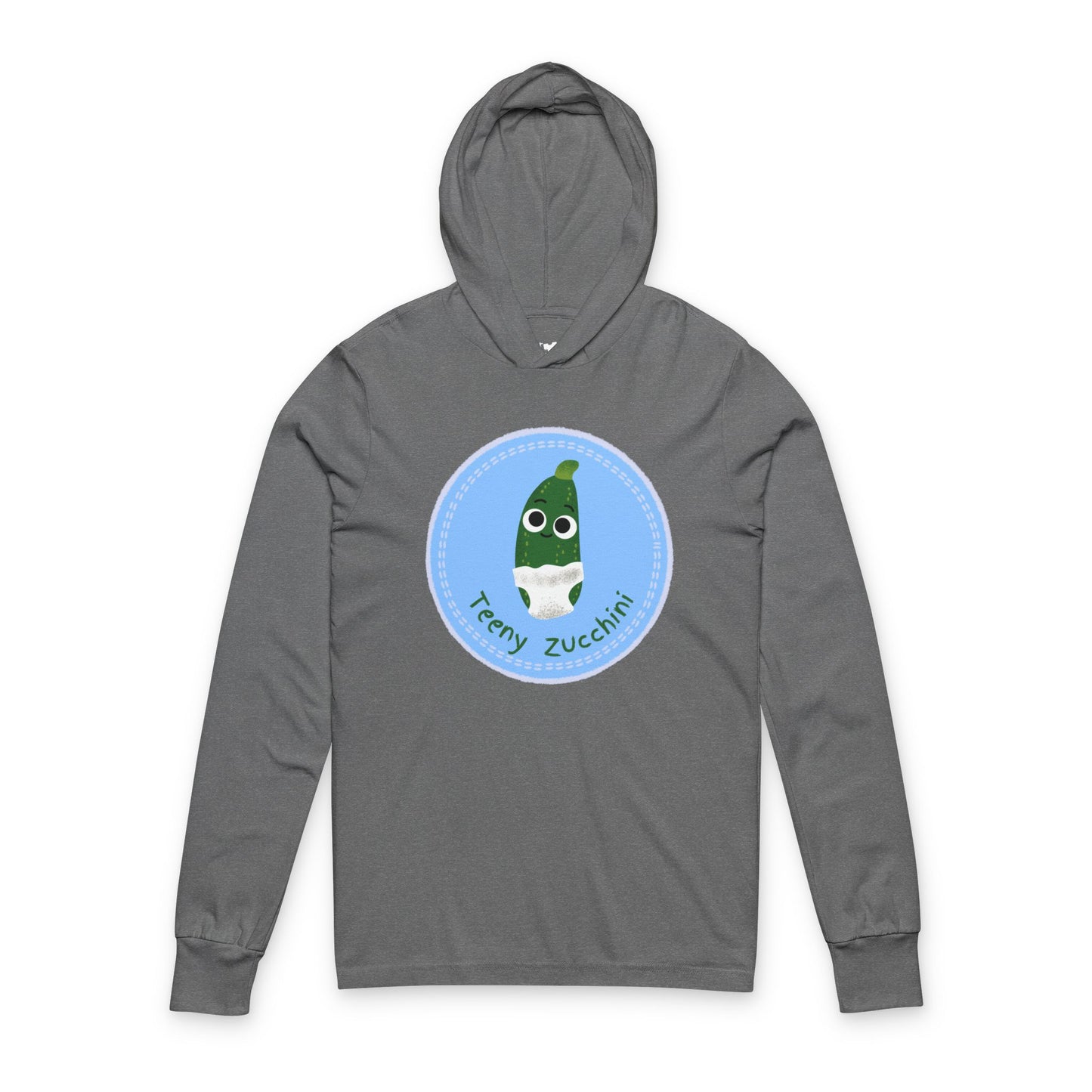 Zucchini Pun Unisex Hooded Long Sleeve Shirt, Great for Gardening, Veggie Lovers, Birthday Gift, Summer BBQs, Casual Wear