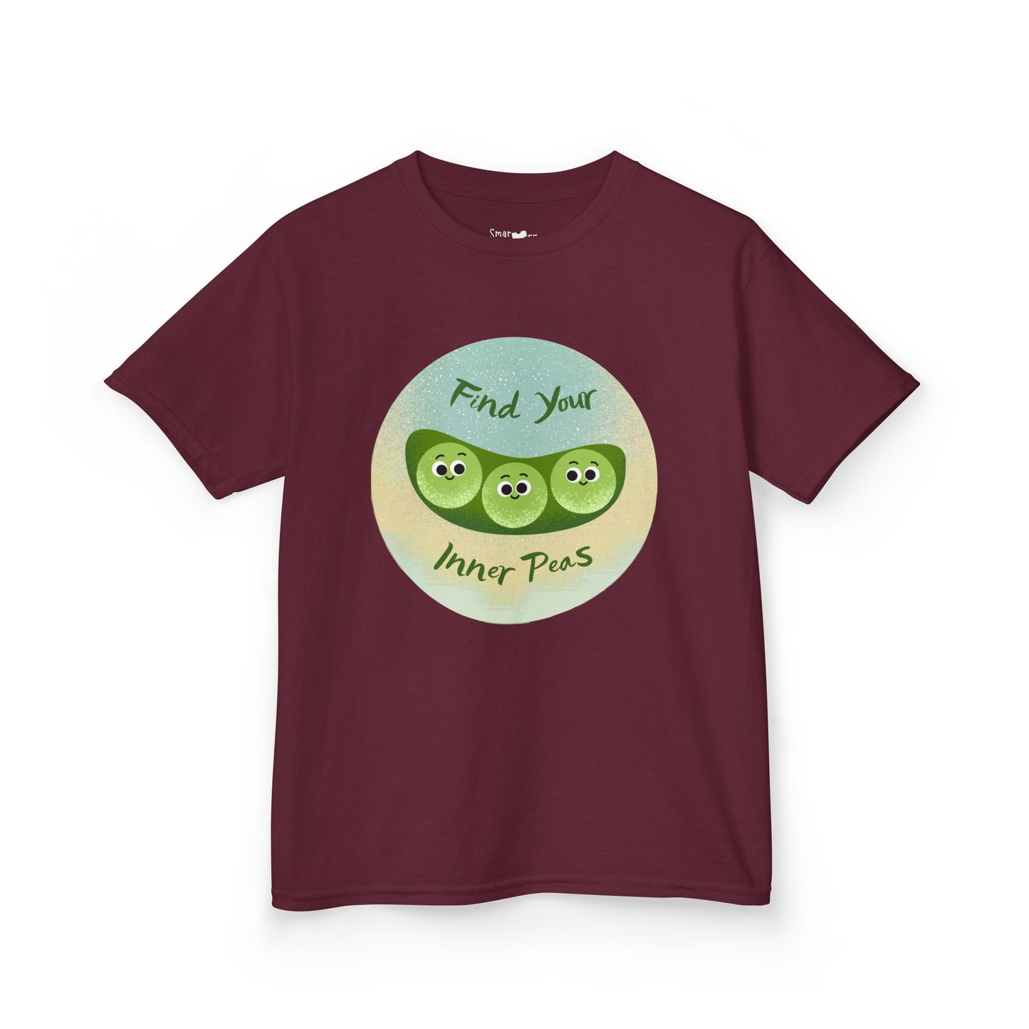 Kids Shirt with 'Find Your Inner Peas' Design, Fun & Relaxed Wear for Playtime, Perfect Gift for Kids, Summer Outfits, Funny Gift Idea