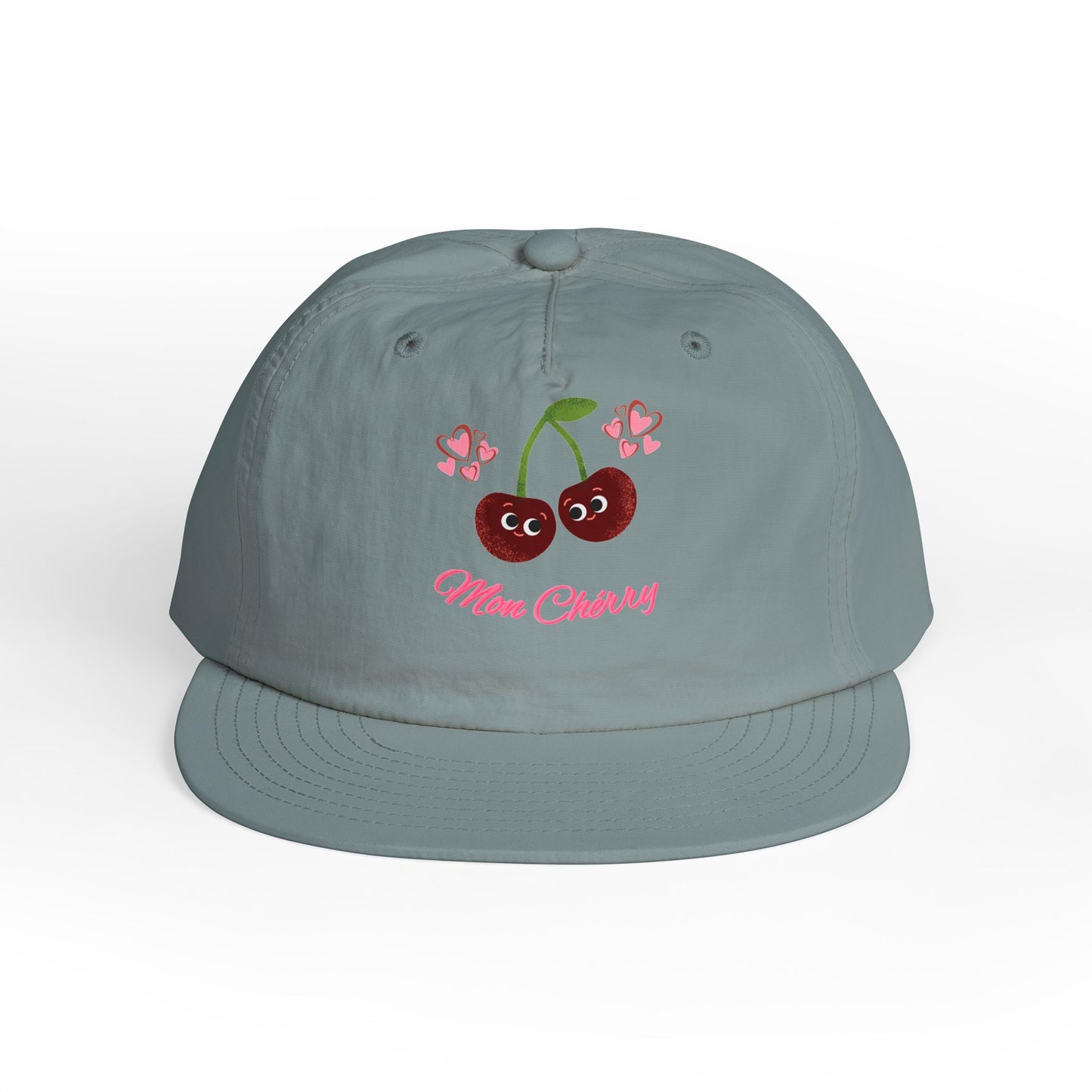 Cherry Blossom Surf Cap | Cute Beach Hat, Summer Accessory, Trendy Gift for All Ages, Adjustable Snapback, Fun Vacation Gear