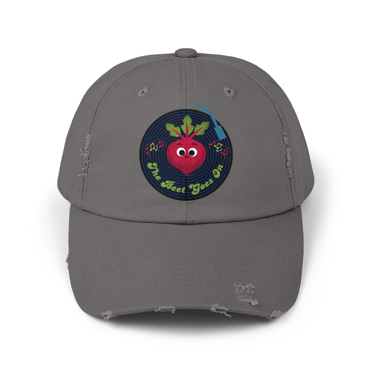 Vintage-Inspired Distressed Cap with Fun Beet Pun Design, Unisex Summer Hats for Casual Wear, Gift, Trendy Accessory