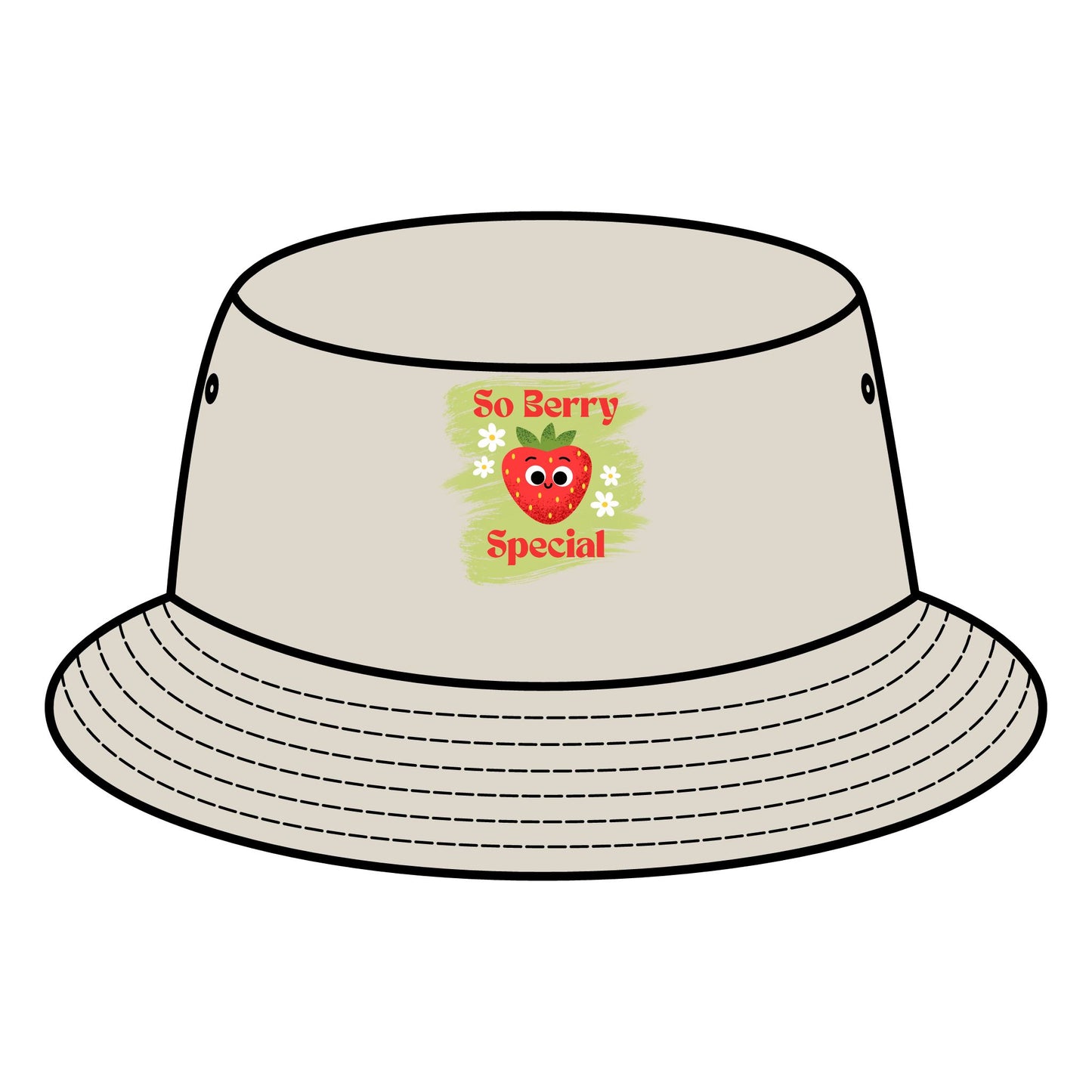 So Berry Special Fruit Pun Bucket Hats | Fun Summer Accessory, Cute Gift for Berry Lovers, Outdoor Events, Festivals, Picnics