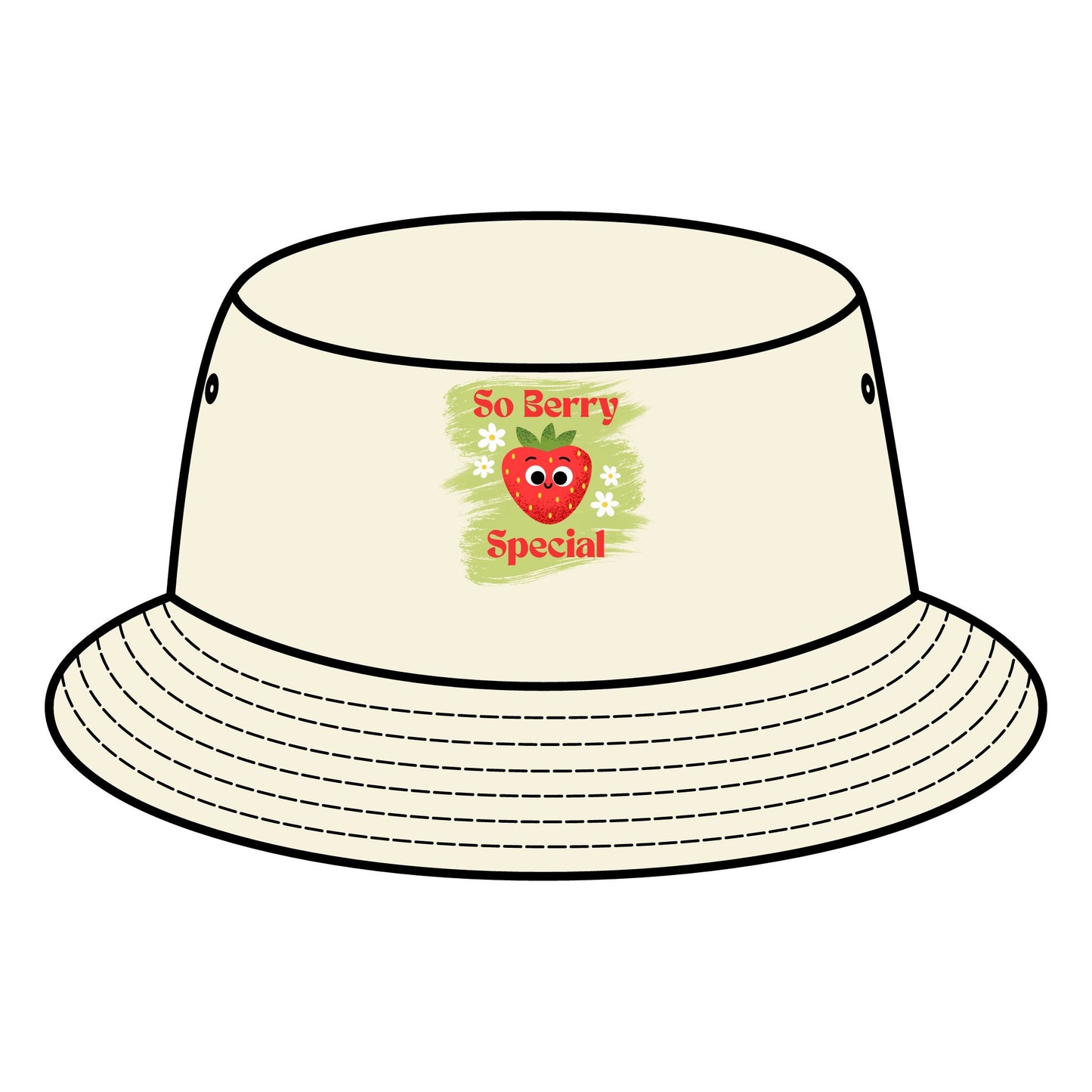 So Berry Special Fruit Pun Bucket Hats | Fun Summer Accessory, Cute Gift for Berry Lovers, Outdoor Events, Festivals, Picnics