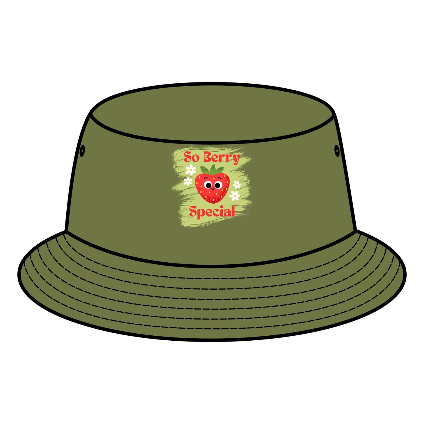 So Berry Special Fruit Pun Bucket Hats | Fun Summer Accessory, Cute Gift for Berry Lovers, Outdoor Events, Festivals, Picnics