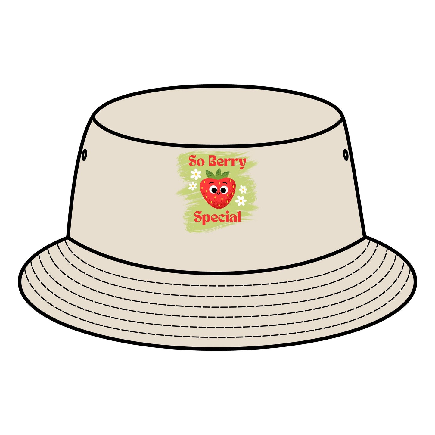 So Berry Special Fruit Pun Bucket Hats | Fun Summer Accessory, Cute Gift for Berry Lovers, Outdoor Events, Festivals, Picnics
