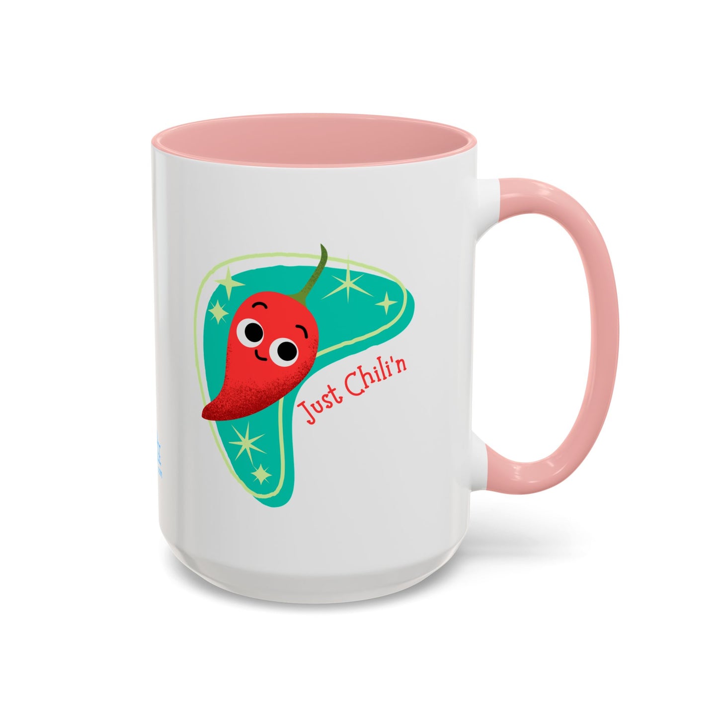 Cheerful Coffee Mug with Funny Chili Pepper Design, Cute Gift for Chili Lovers, Just Chillin Mug, Playful Kitchen Decor, Fun Coffee Cup