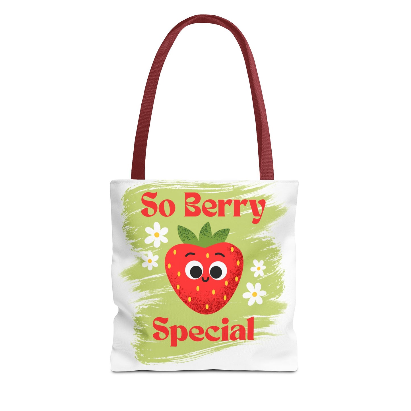 Cute Strawberry Tote Bag - So Berry Special, Tote, Eco-Friendly Bag, Shopper Bag, Beach Bag, Gift for Her