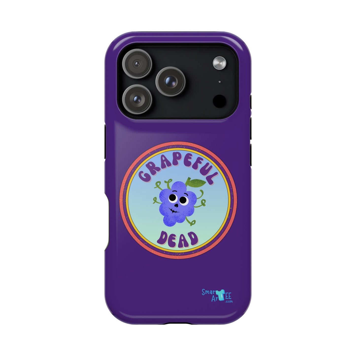 Whimsical Phone Case Featuring Grapeful Dead Design, Unique Protective Cover, Gift for Music Lovers, Fun Accessory for Festivals