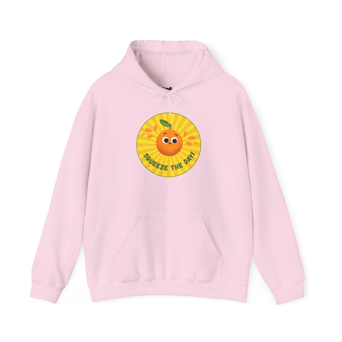 Squeeze The Day Hoodie, Cozy Unisex Pullover, Casual Layer, Gift for Fruit Lovers, Cute Graphic Hoodie, Fun Everyday Wear