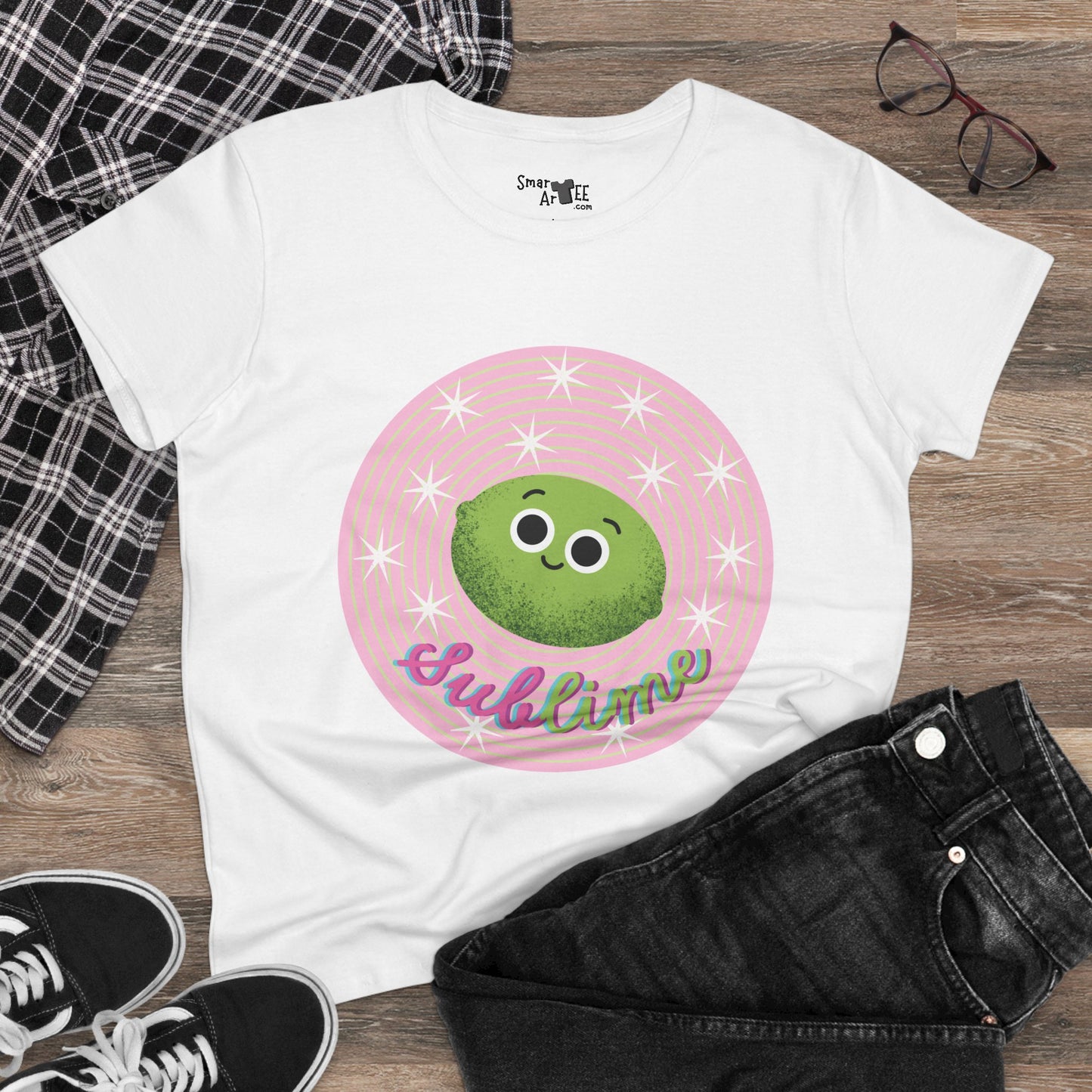 Sublime Women's Midweight Cotton Tee, Funny Fruit Pun T-Shirt, Girls Clothing, Gift Idea