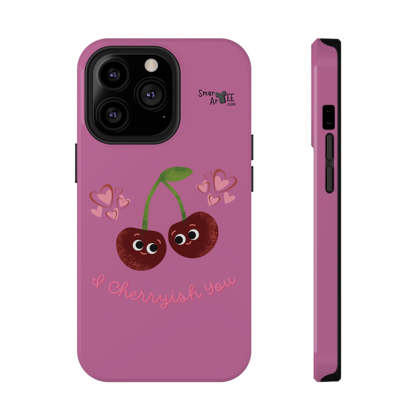 Cute Cherry Impact-Resistant Phone Case, Cherry Phone Cover, Valentine's Gift, Cute Phone Accessories, Sweetheart Case, I Cherryish You