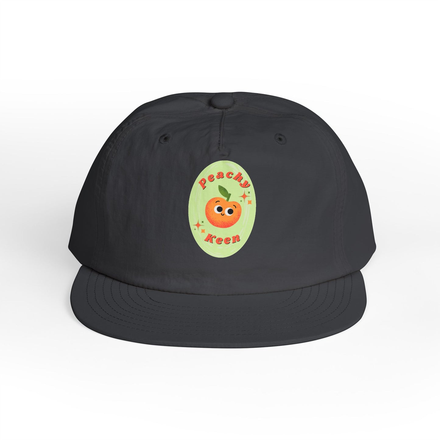 Cute Peach Pun Surf Cap, Trendy Beach Ready Hat, Casual Outdoor Accessory, Autumn Vibes, Trendy Gift