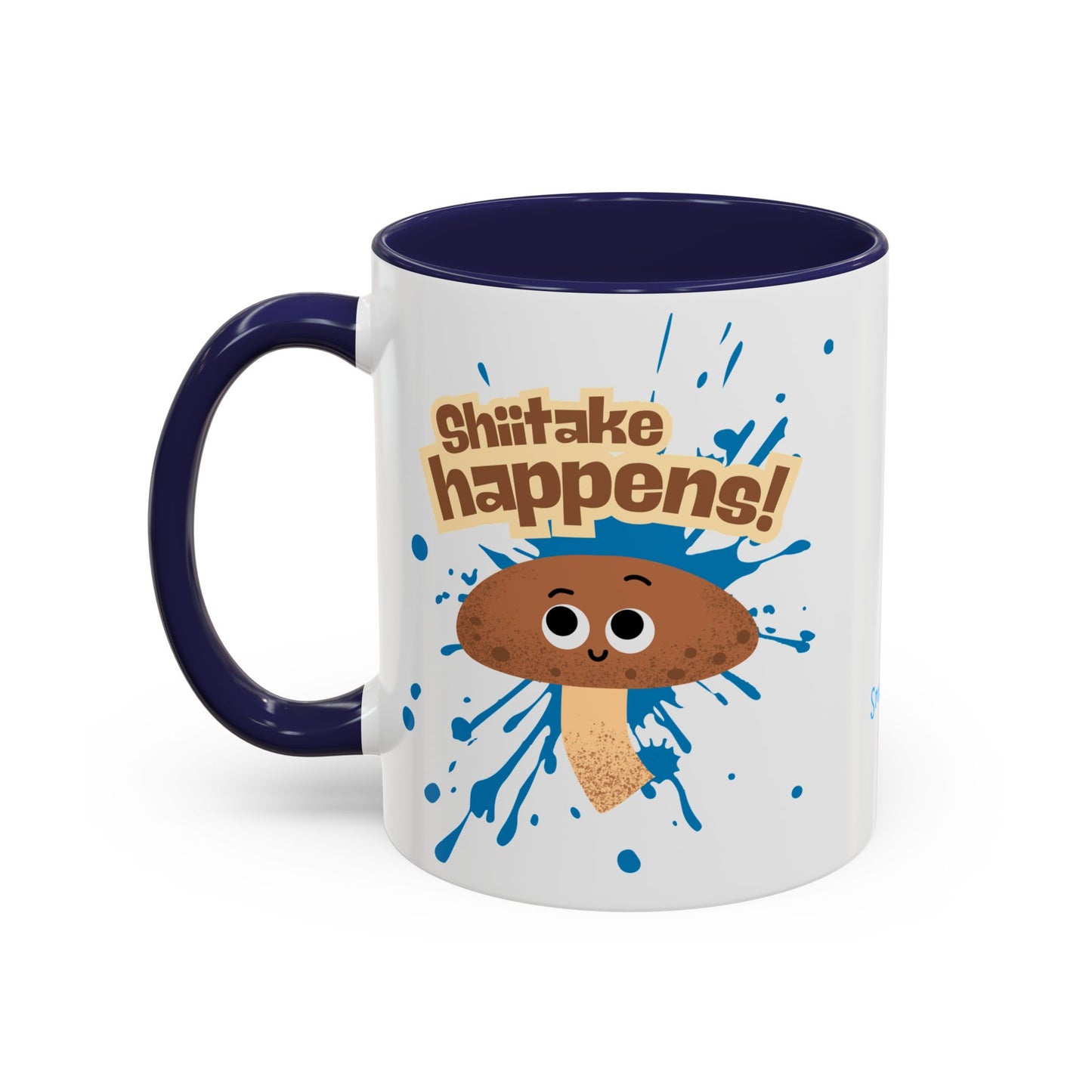 Shiitake Happens Coffee Mug, Funny Mushroom Mug, Cute Kitchen Gift, Coffee Lover Gift, Quirky Home Decor, Holiday Gift Idea