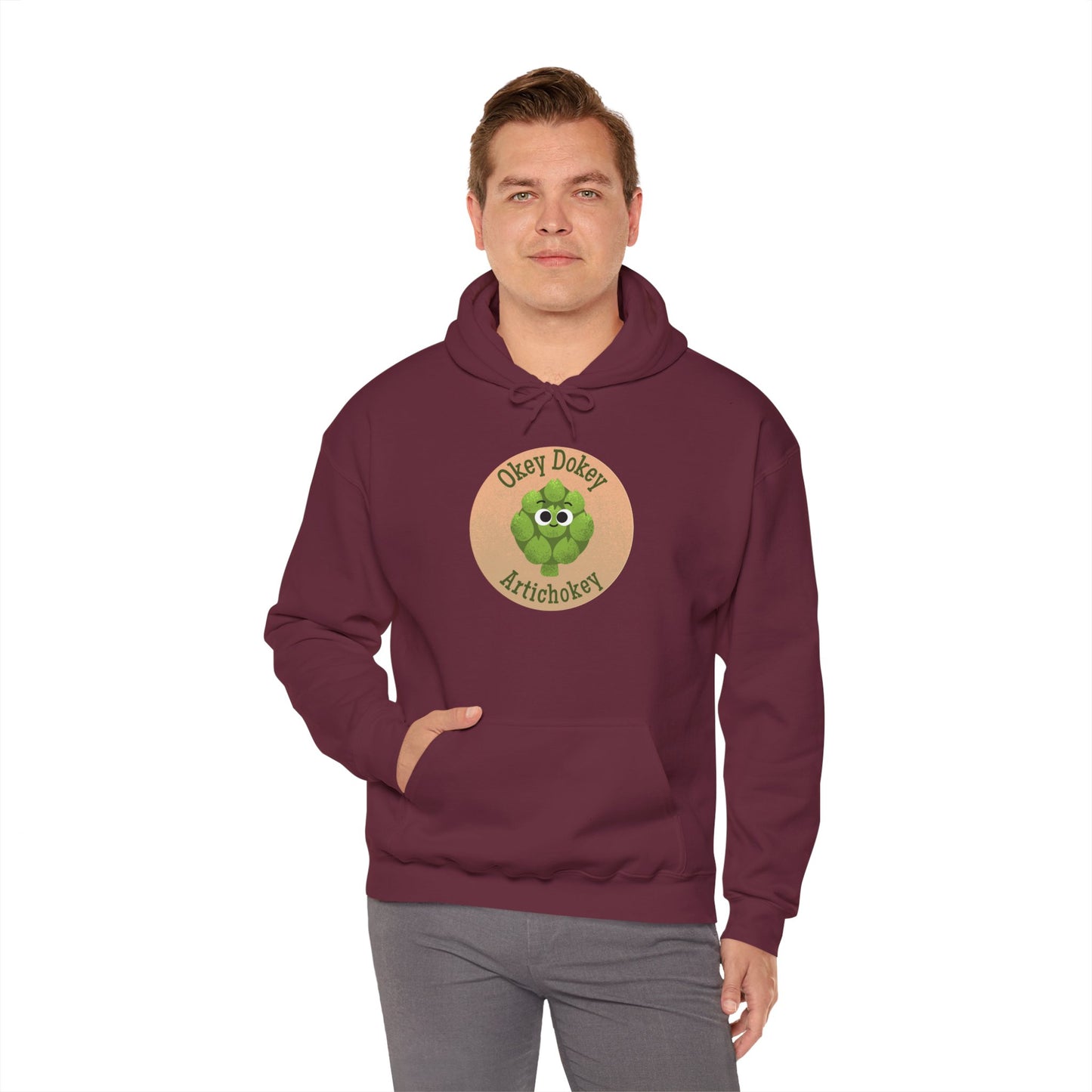 Funny Artichoke Hoodies - Unisex Heavy Blend Hoodie for Food Lovers, Gift for Veggie Fans, Laugh with Friends