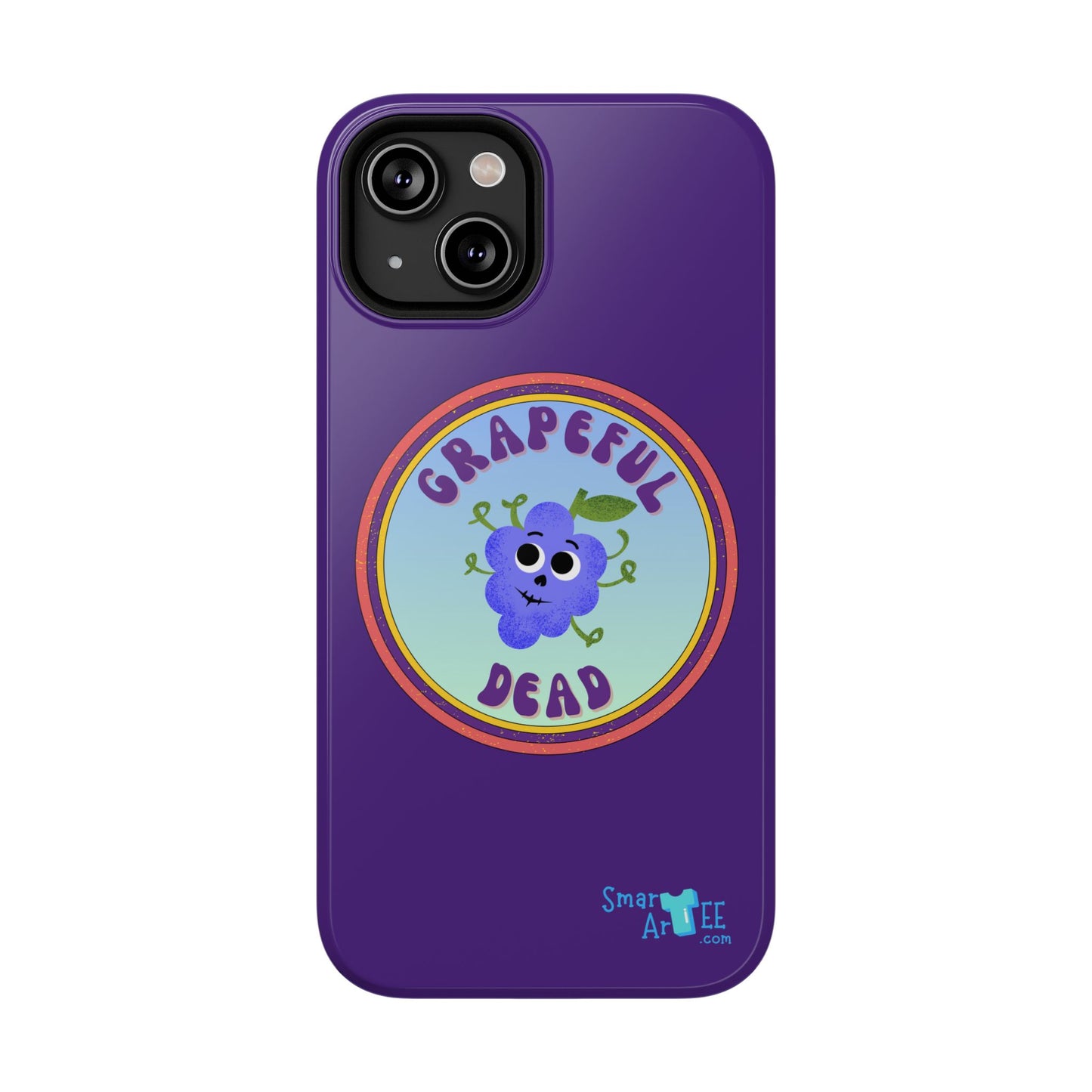 Whimsical Phone Case Featuring Grapeful Dead Design, Unique Protective Cover, Gift for Music Lovers, Fun Accessory for Festivals