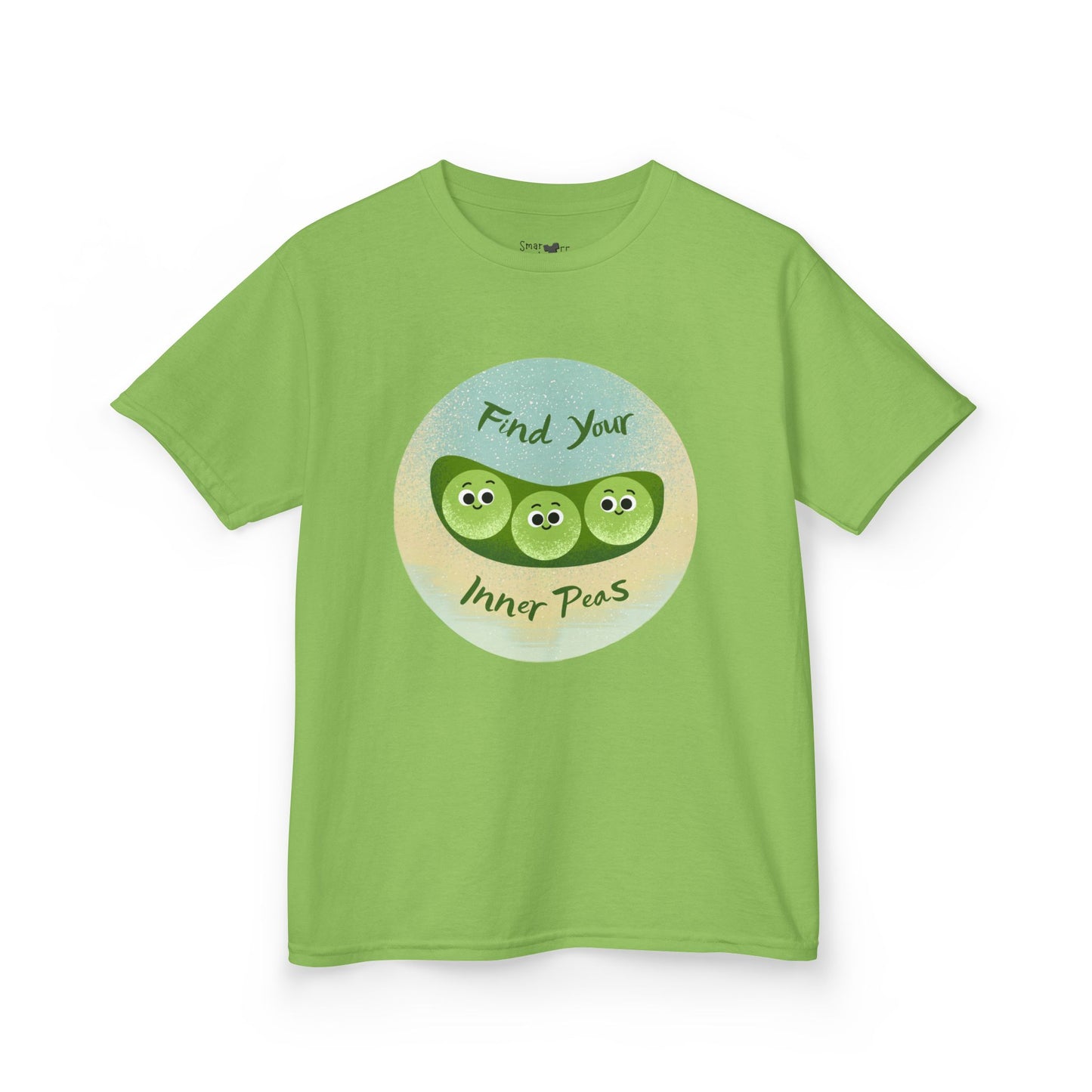 Kids Shirt with 'Find Your Inner Peas' Design, Fun & Relaxed Wear for Playtime, Perfect Gift for Kids, Summer Outfits, Funny Gift Idea