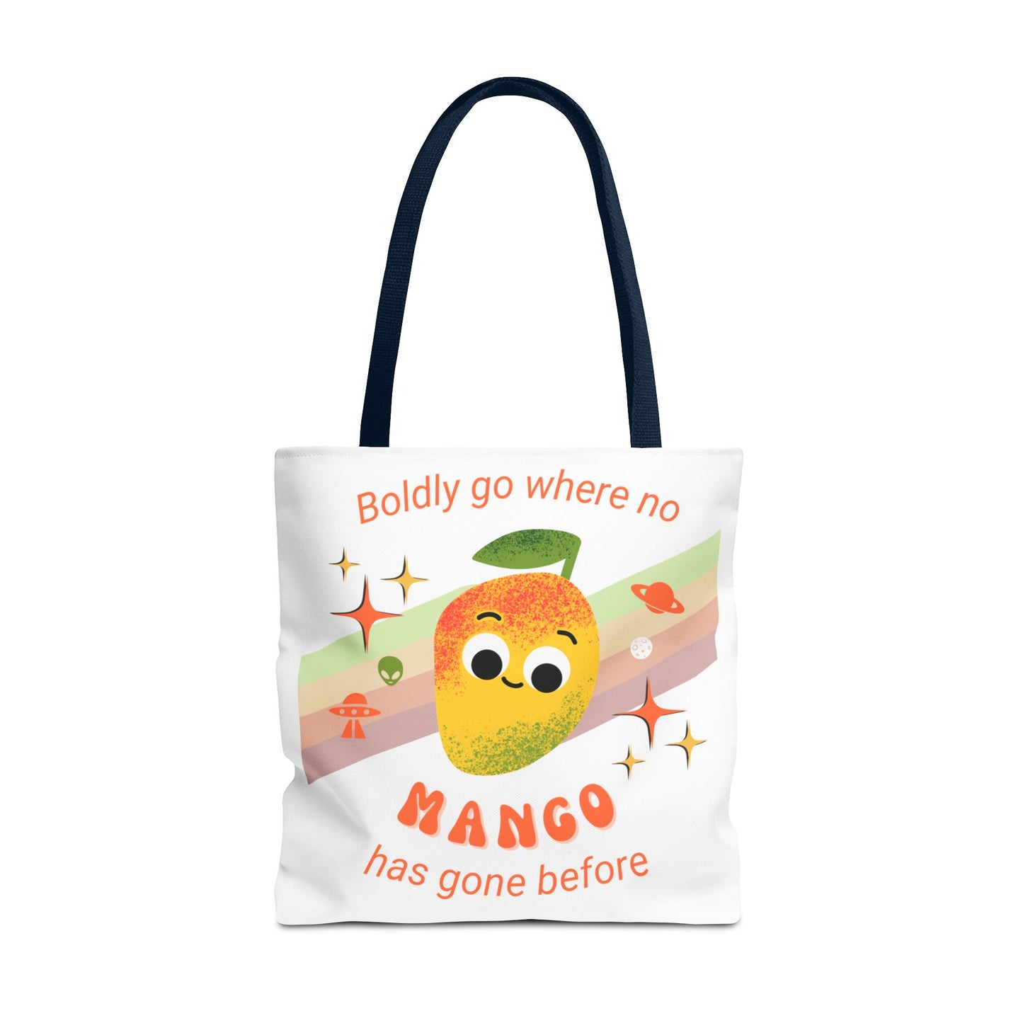 Playful Mango Tote Bag - Fun Fruit Carryall, Eco-Friendly Shopping Bag, Cute Beach Tote, Travel Bag, Gift for Fruit Lovers