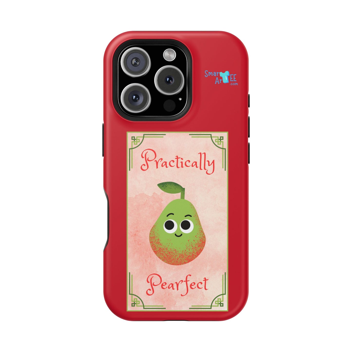 Cute Impact-Resistant Phone Case - Practically Pearfect, Fun Gift for Kids, Durable Phone Cover, Unique Phone Accessory, Youthful Style