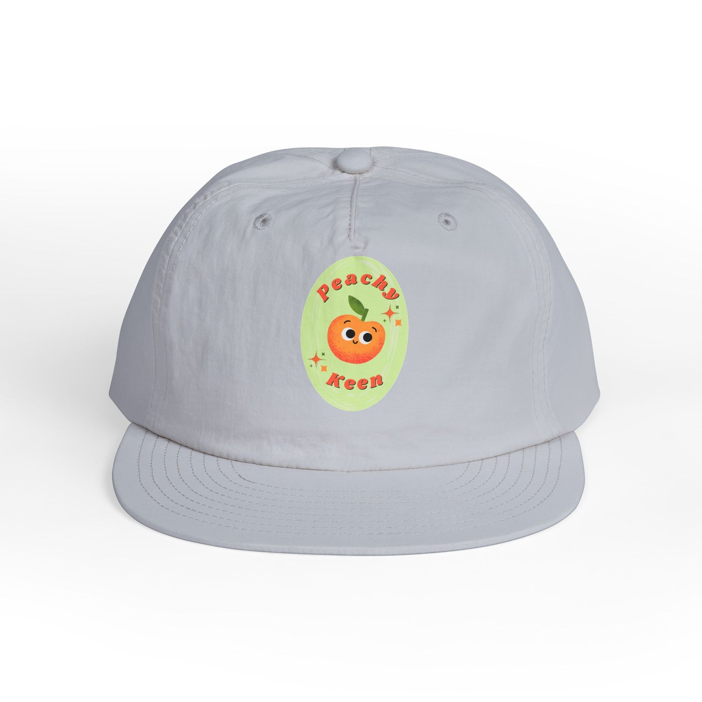 Cute Peach Pun Surf Cap, Trendy Beach Ready Hat, Casual Outdoor Accessory, Autumn Vibes, Trendy Gift