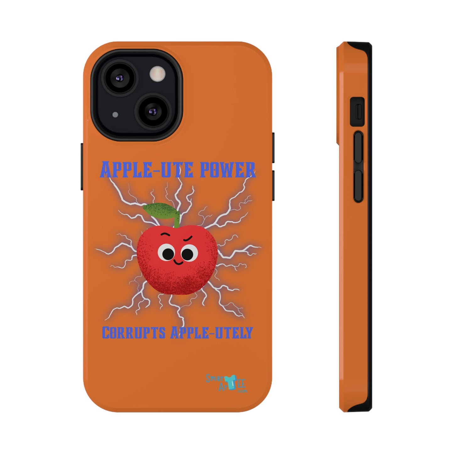 Impact-Resistant Phone Case with Apple Power Design, Cute Phone Protector, Funky Gift for Teens, Fun Accessory, Vibrant Tech Case