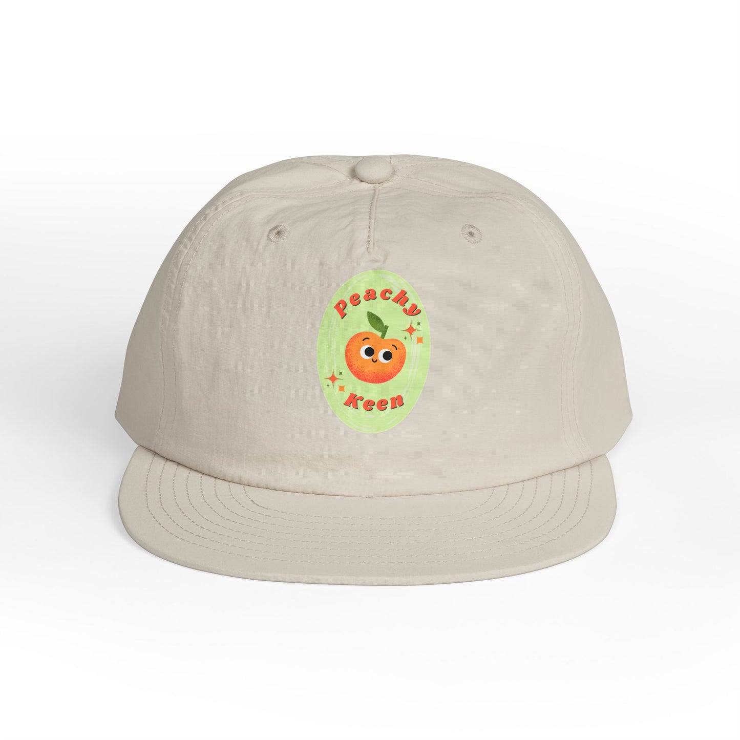 Cute Peach Pun Surf Cap, Trendy Beach Ready Hat, Casual Outdoor Accessory, Autumn Vibes, Trendy Gift