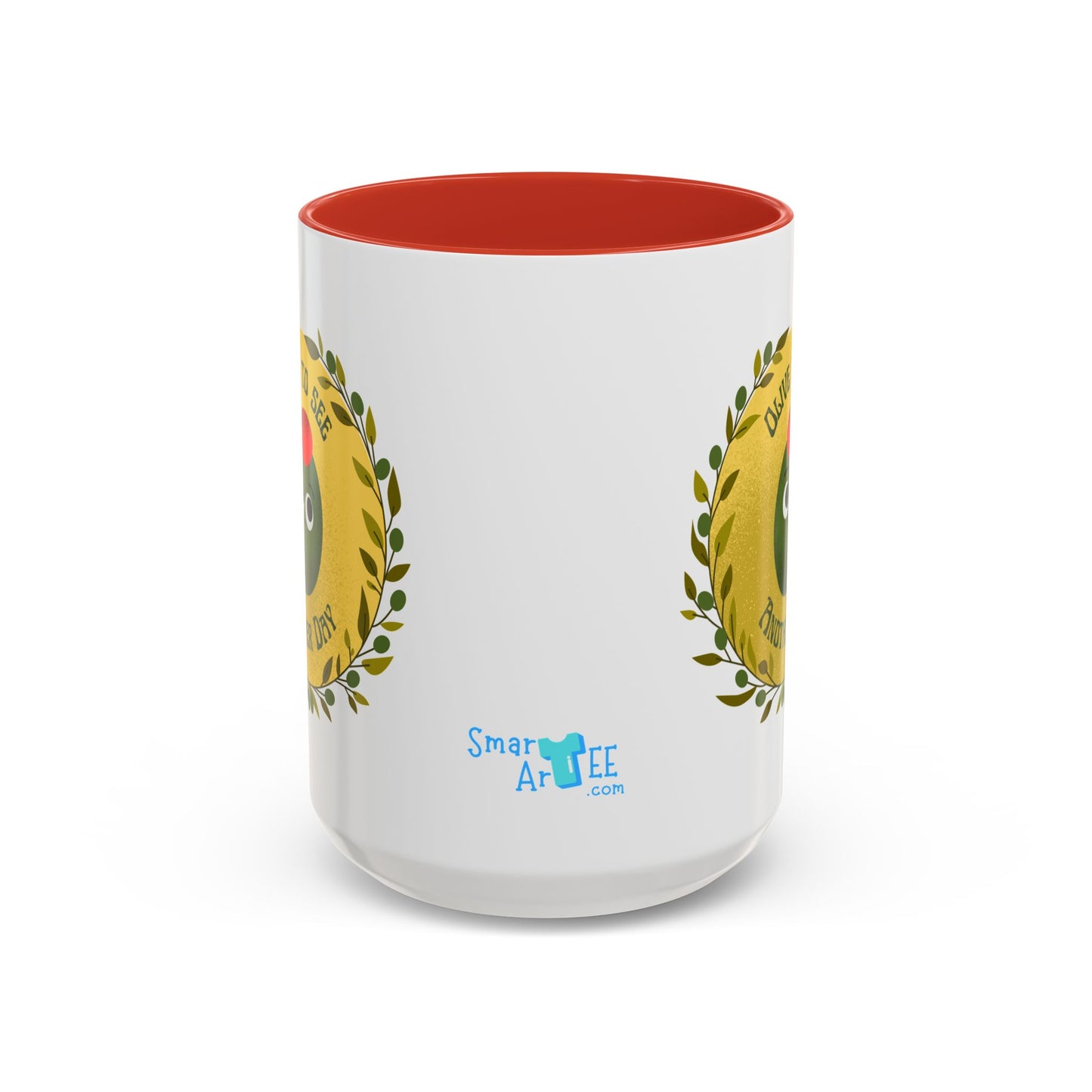 Cheerful Olive Coffee Mug, Gift for Food Lovers, Funny Kitchen Decor, Cute Office Mug, Coffee Lover's Gift, Celebrate Every Day