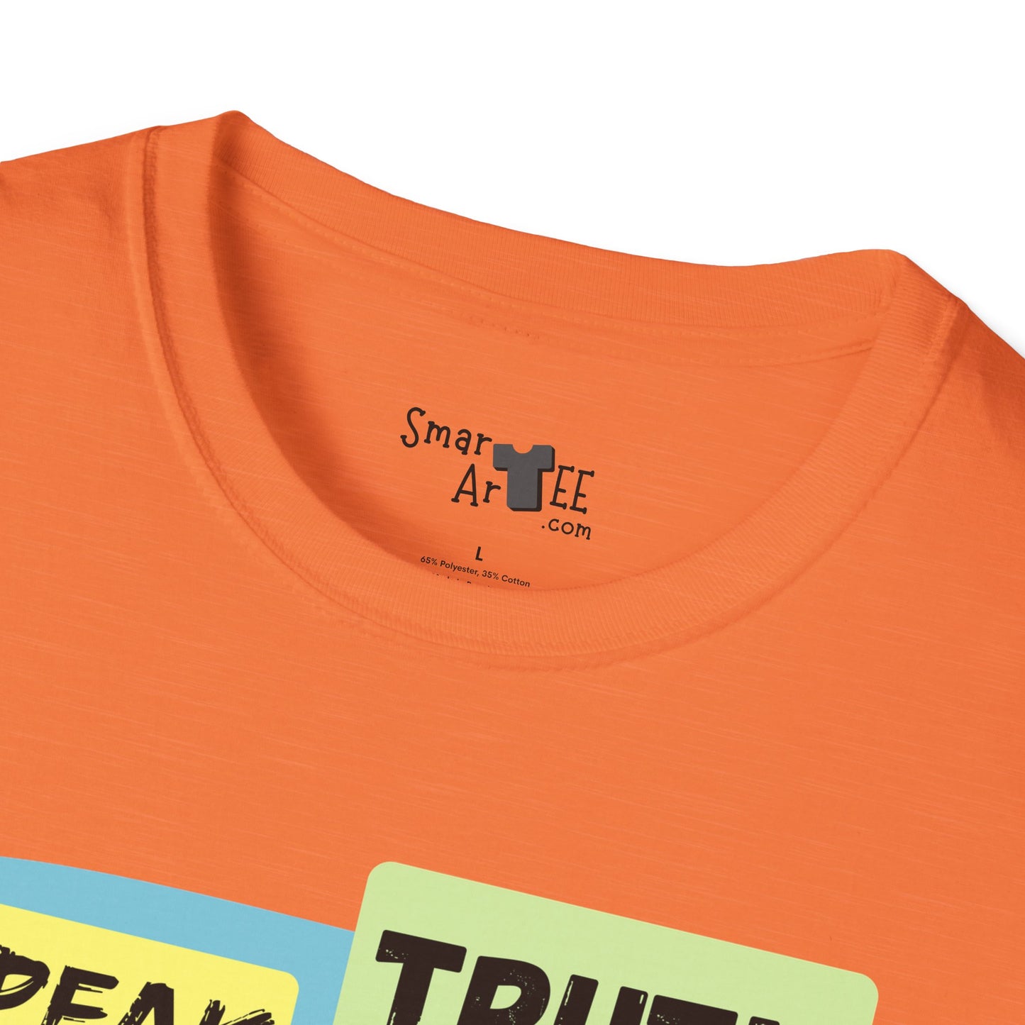 Cute Unisex Softstyle T-Shirt - 'Speak Truth to Sour' Design - Fun Casual Tee for Everyday Wear, Funny Fruit Pun, Great Gift Idea
