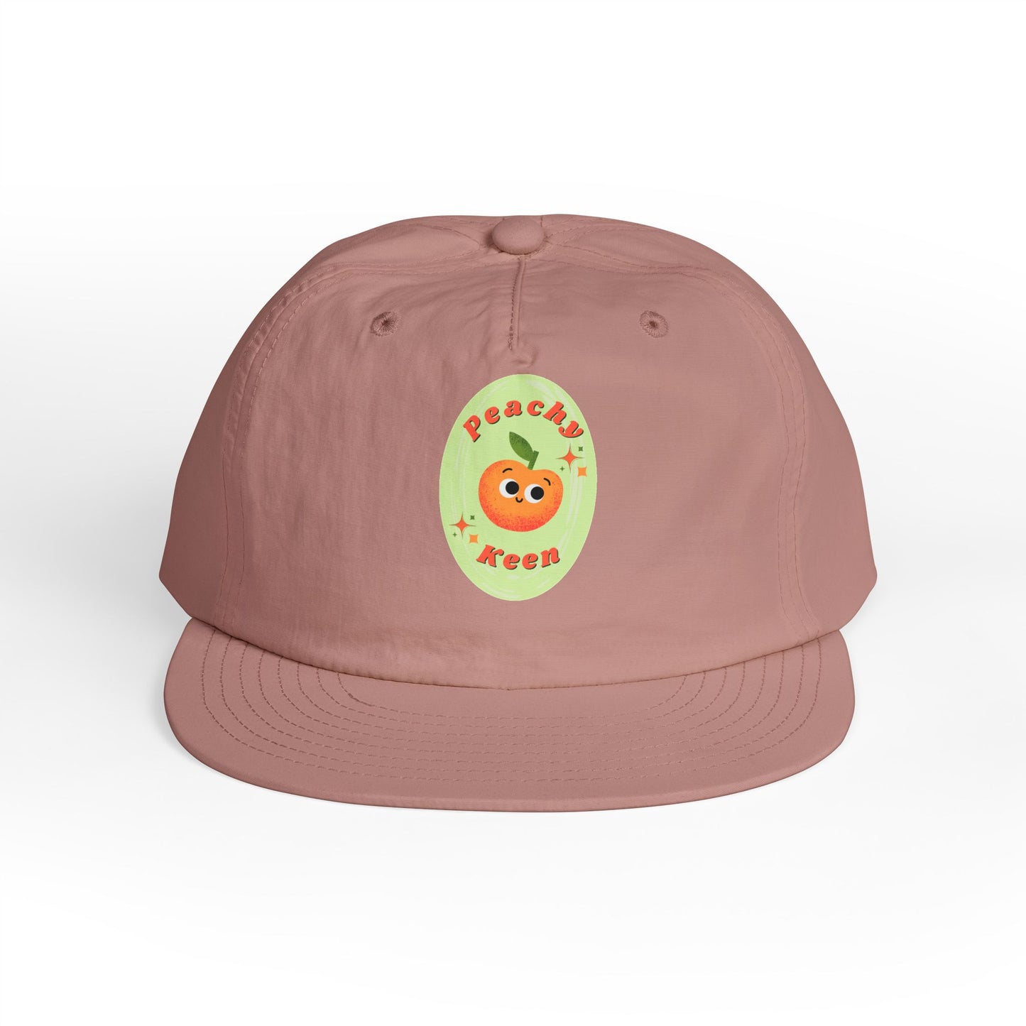 Cute Peach Pun Surf Cap, Trendy Beach Ready Hat, Casual Outdoor Accessory, Autumn Vibes, Trendy Gift