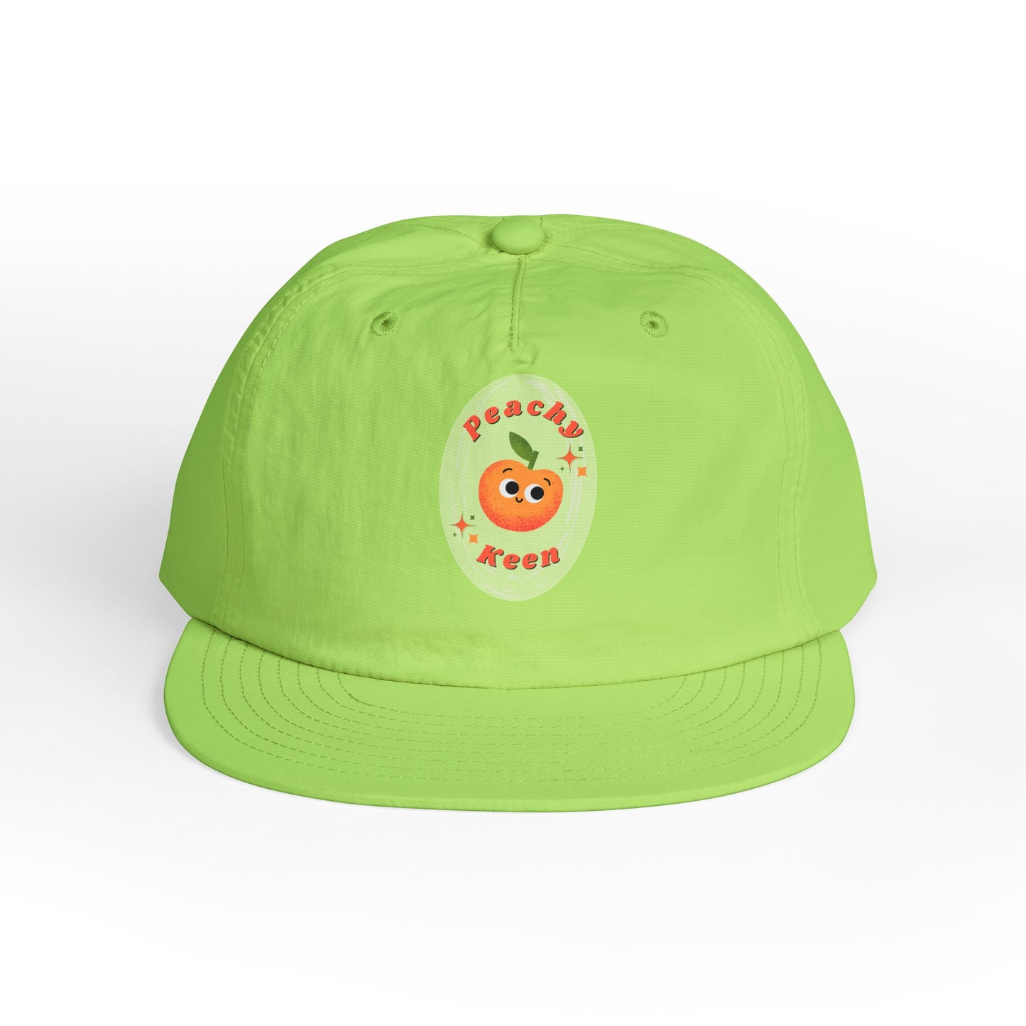 Cute Peach Pun Surf Cap, Trendy Beach Ready Hat, Casual Outdoor Accessory, Autumn Vibes, Trendy Gift