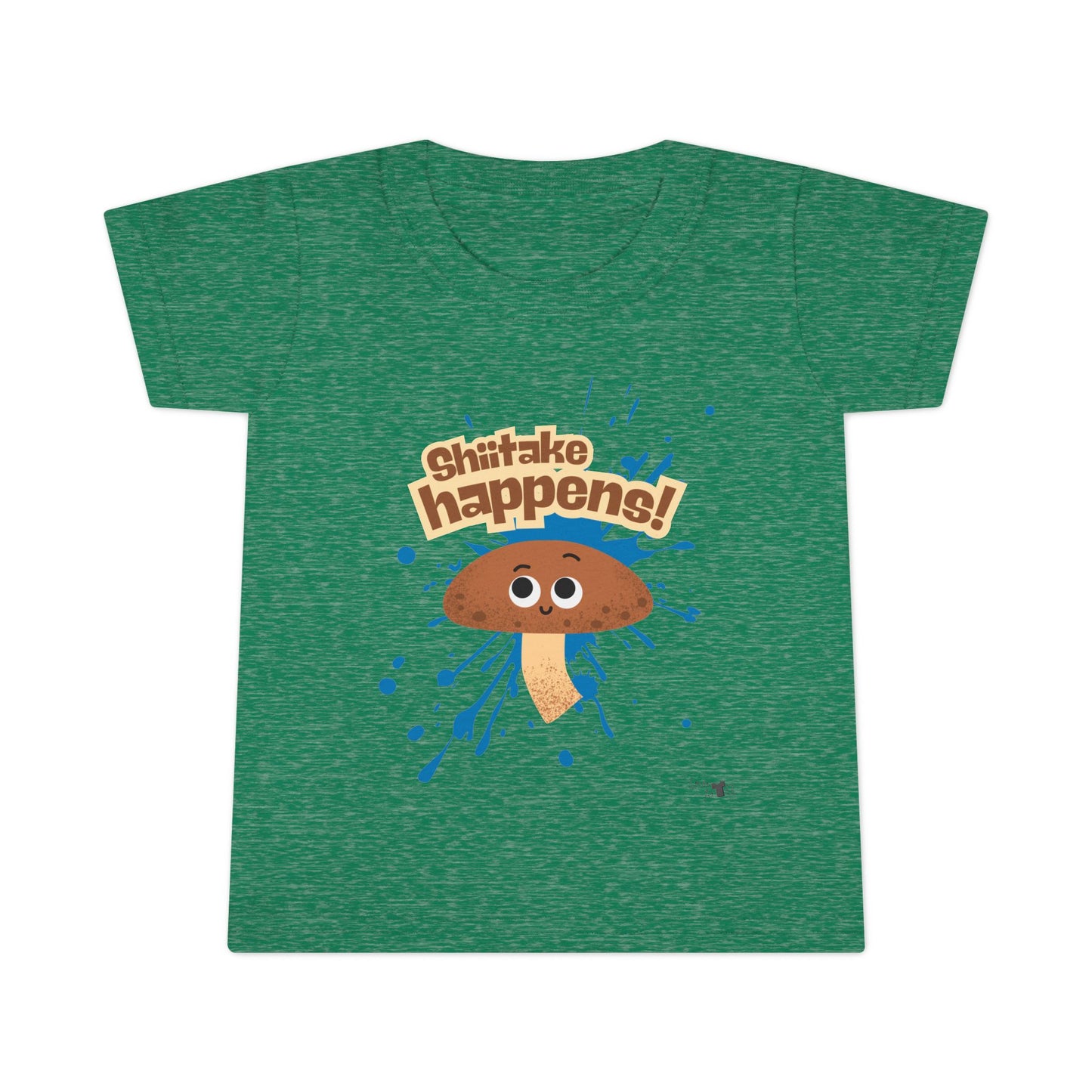 Whimsical Toddler Shirt - 'Shiitake Happens!' Fun Gift for Little Ones, Cute Kids Apparel, Playful Birthday Shirt
