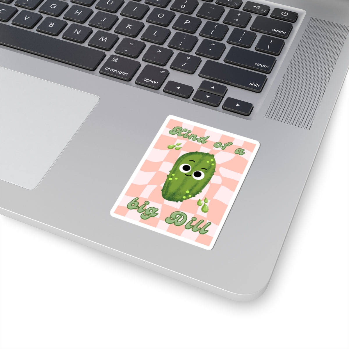 Funny Dill Pickle-Cut Stickers, Cute Big Dill Vinyl Decal, Whimsical Laptop Decor, Gifts for Garden Lovers, Fun Planner Stickers