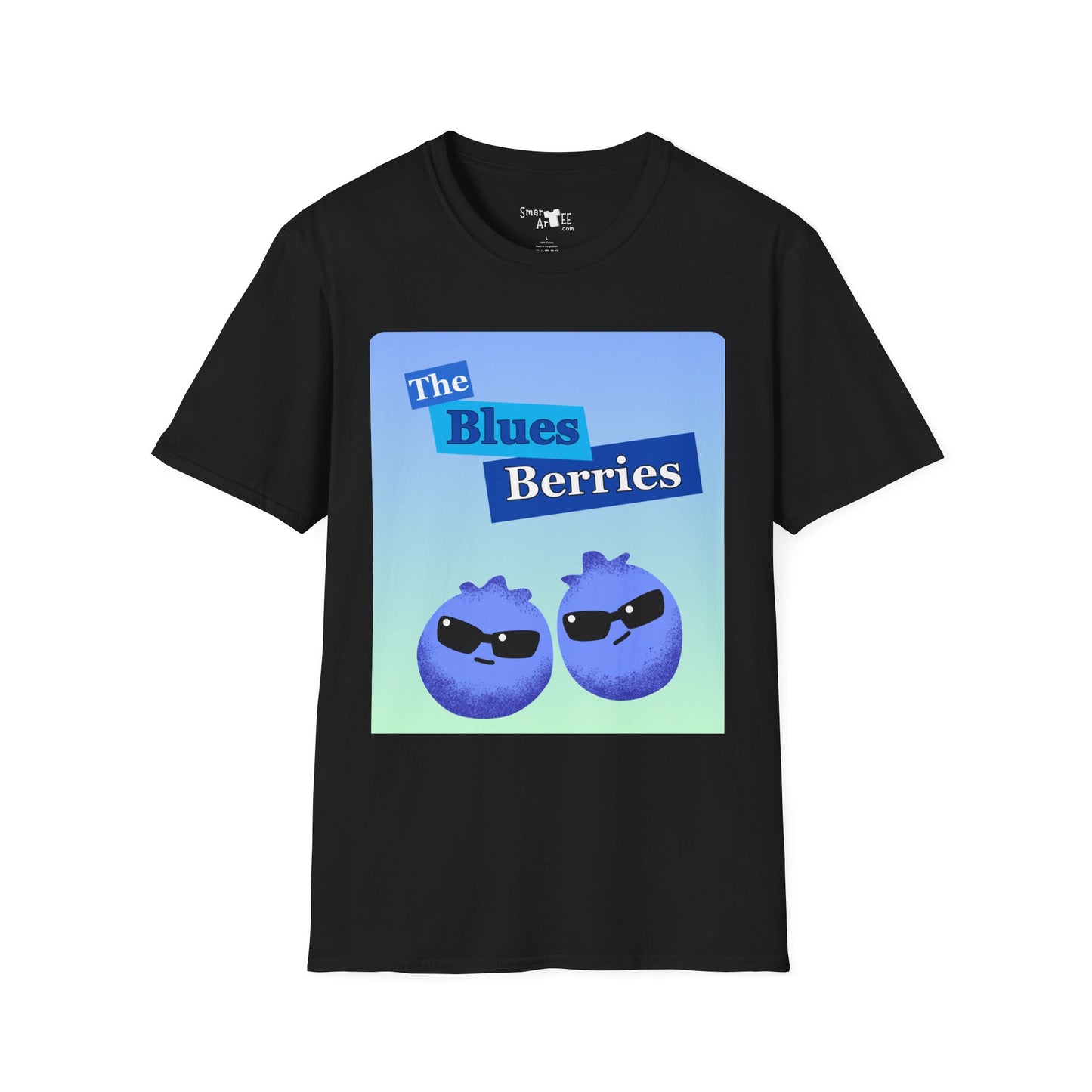 Cool Blues Berries T-Shirt, Funny Graphic Tee, Unisex Softstyle Shirt, Casual Wear, Gift for Blues Brothers Lovers